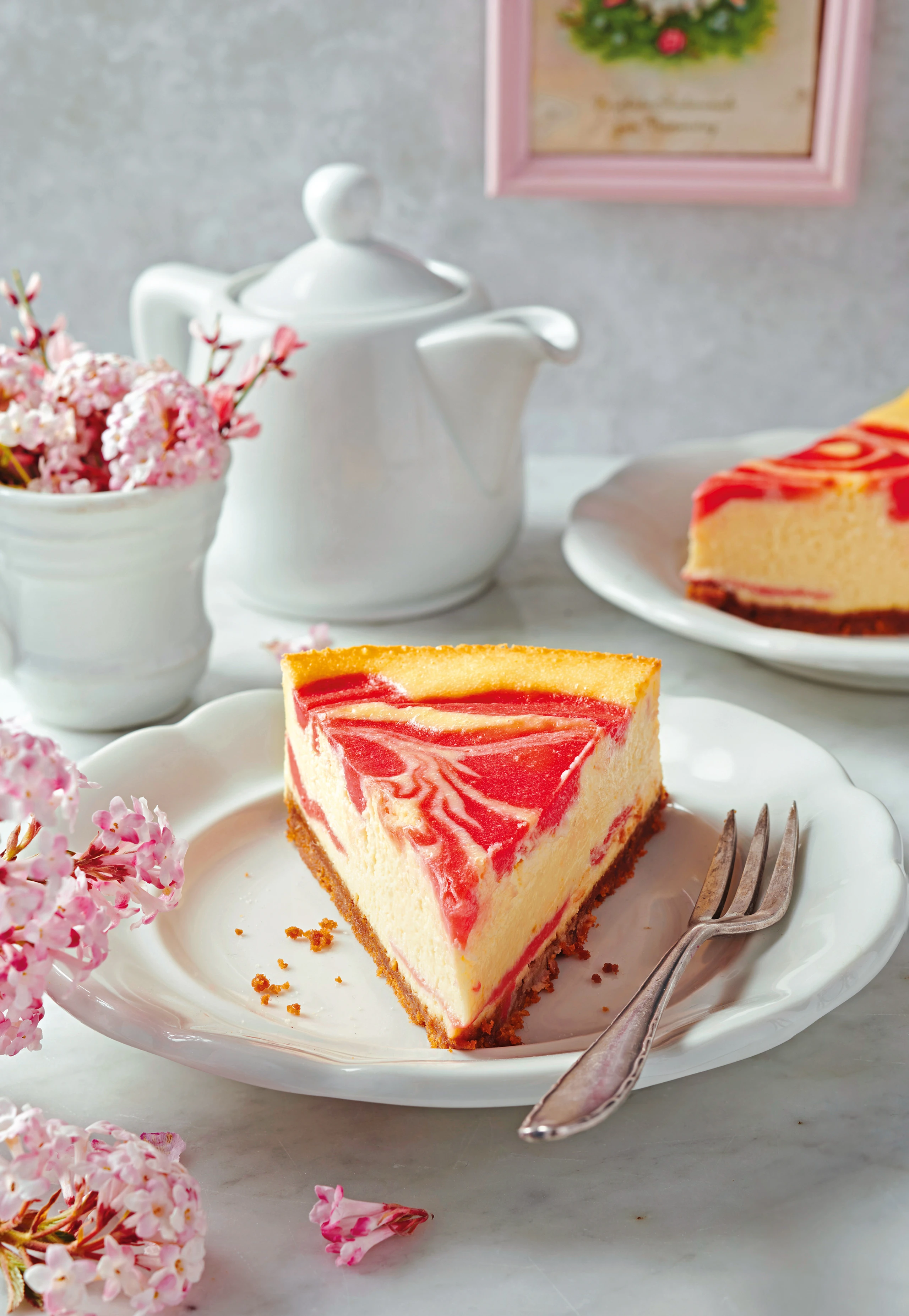 Cheesecake mit Rhabarber