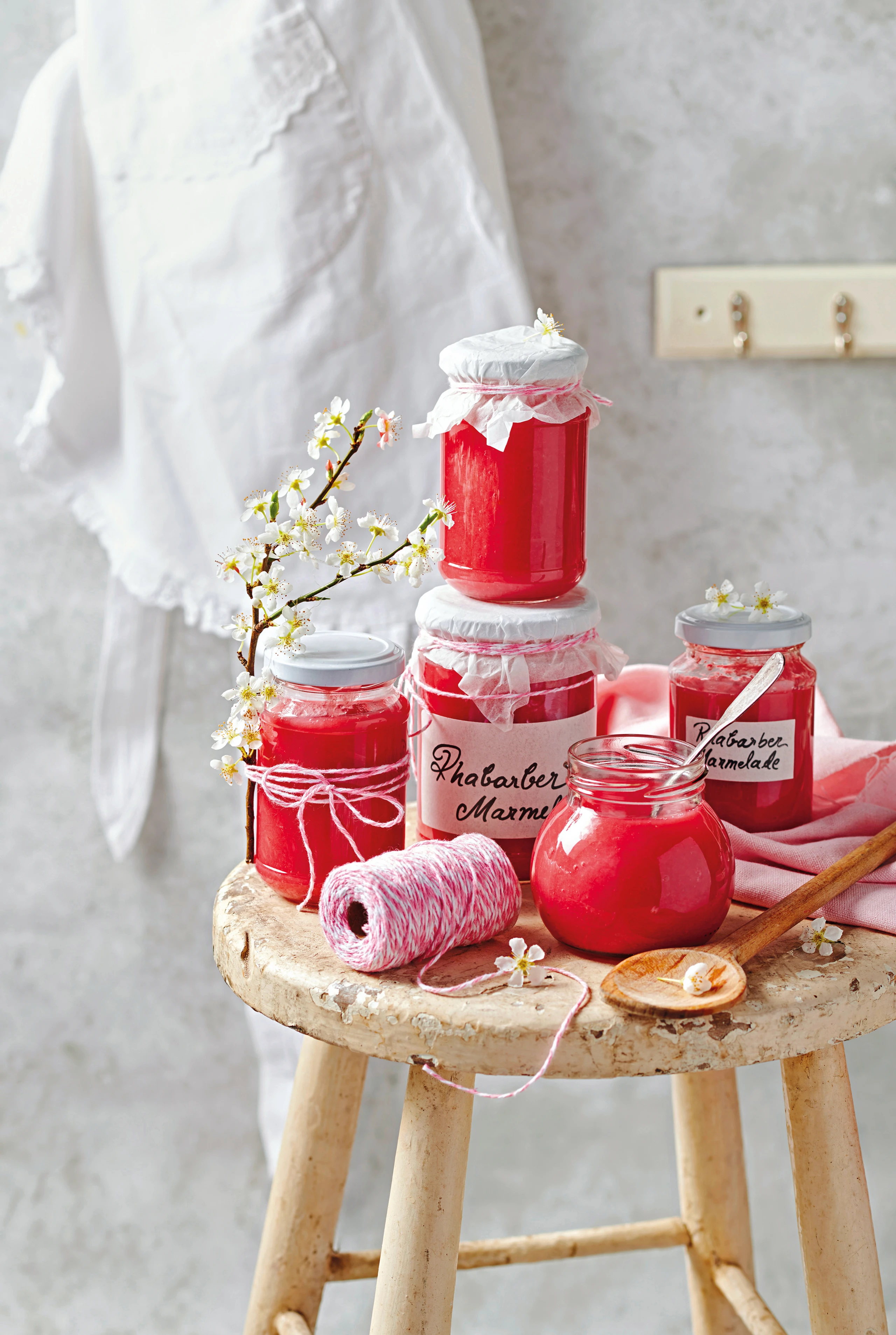 Rhabarber-Marmelade mit Ahornsirup