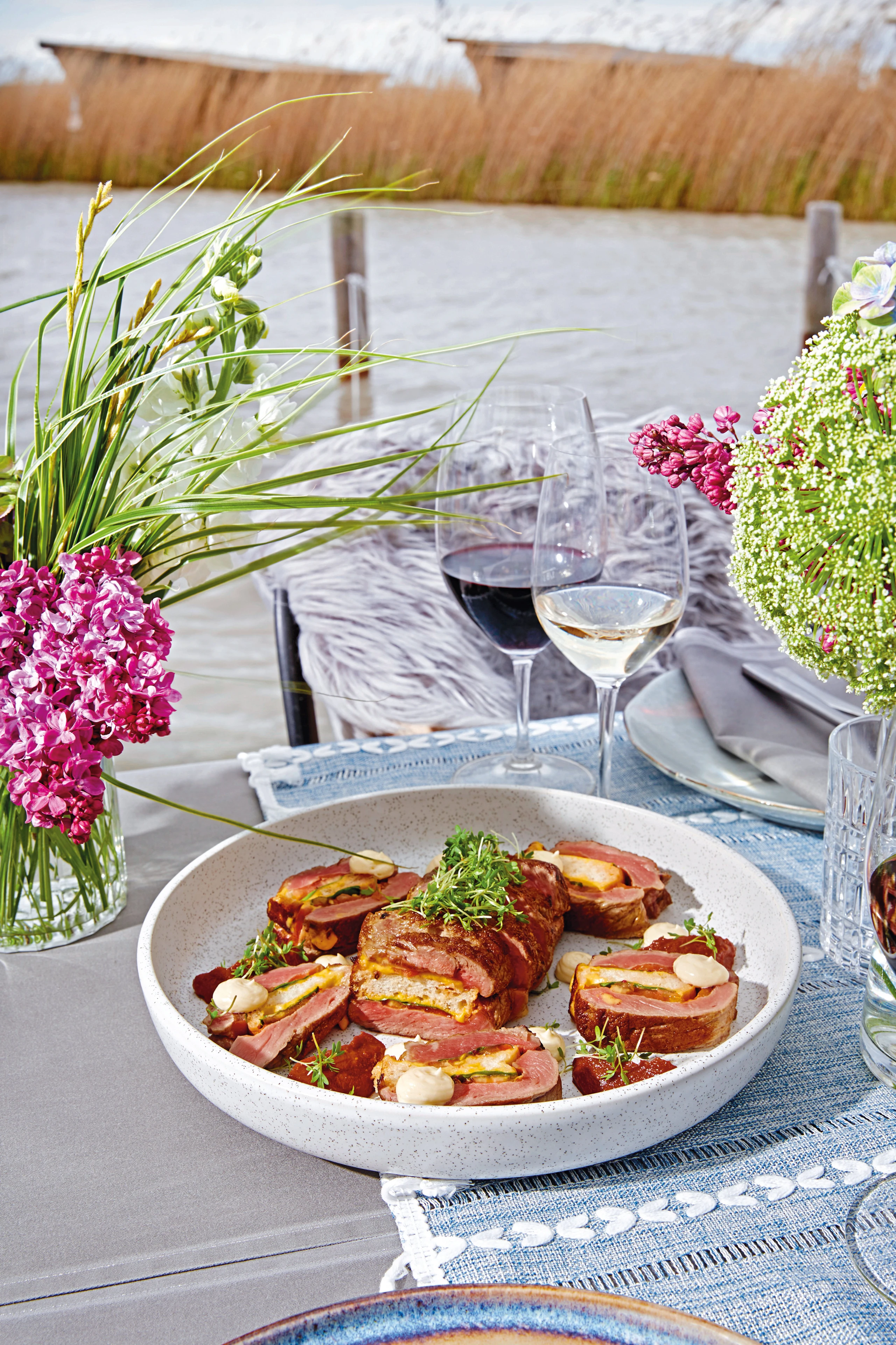 Steak-Sandwich mit Aioli und Rucola