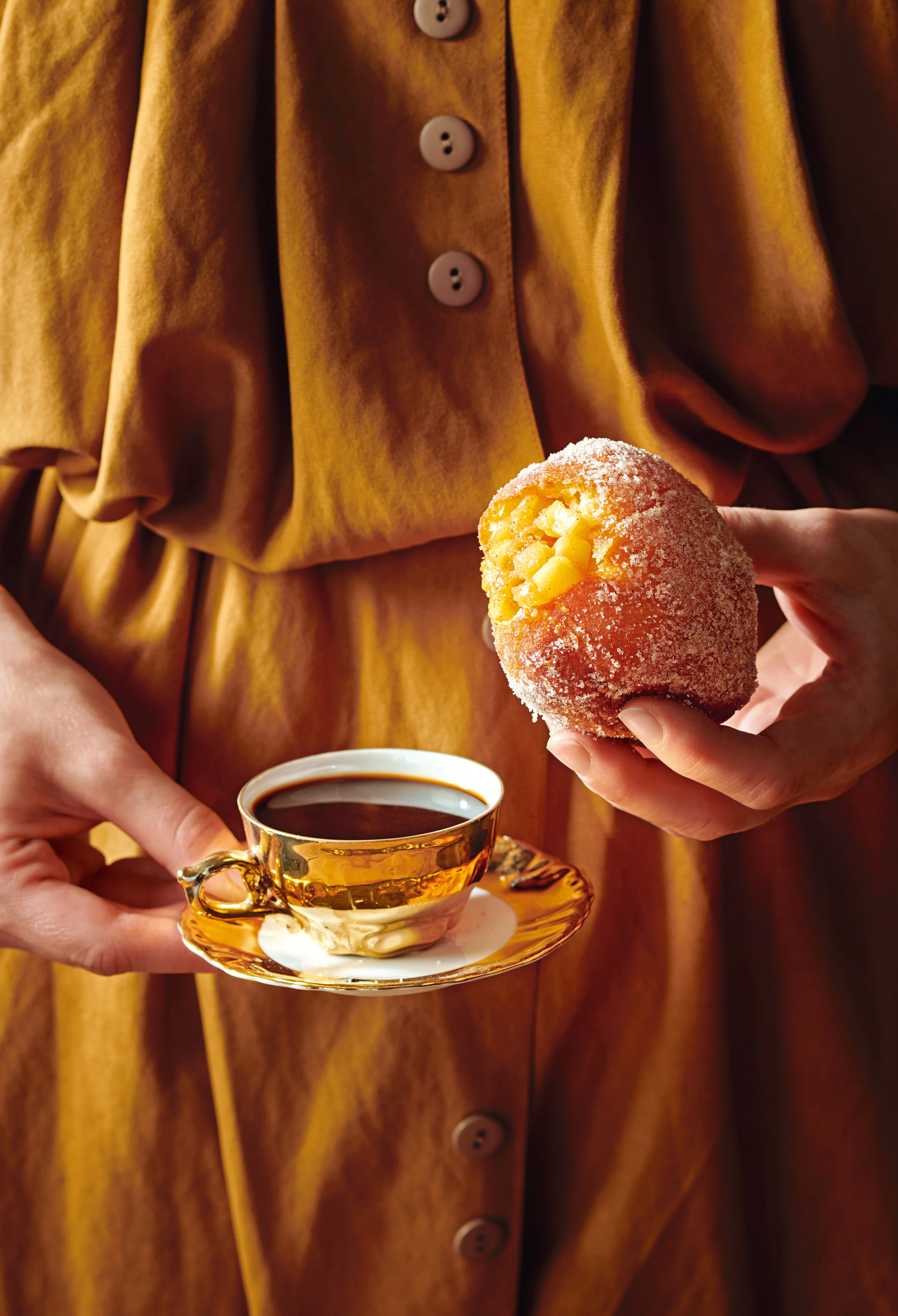 Doughnuts mit Apfelfülle