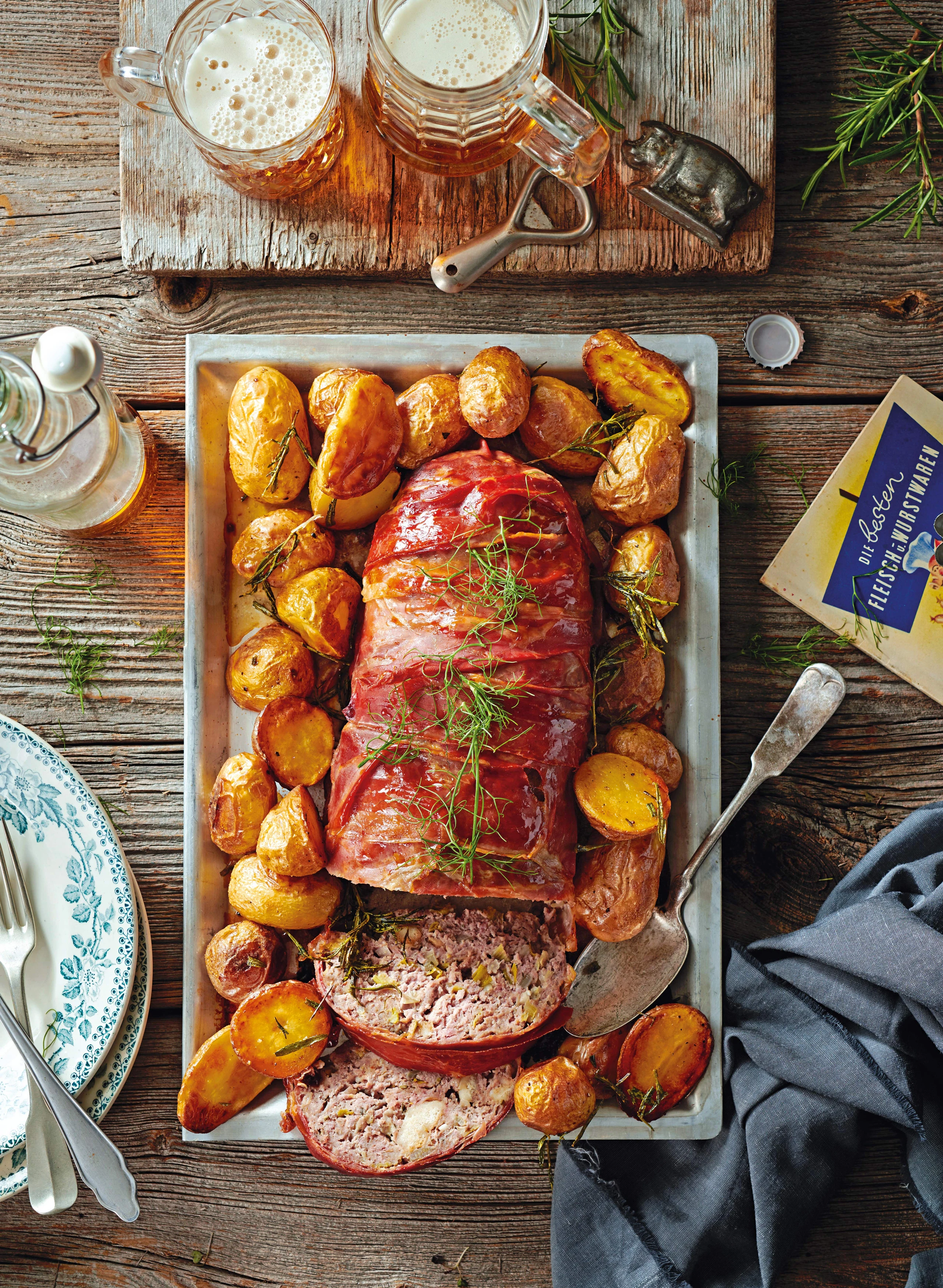 Falscher Hase im Blätterteigmantel