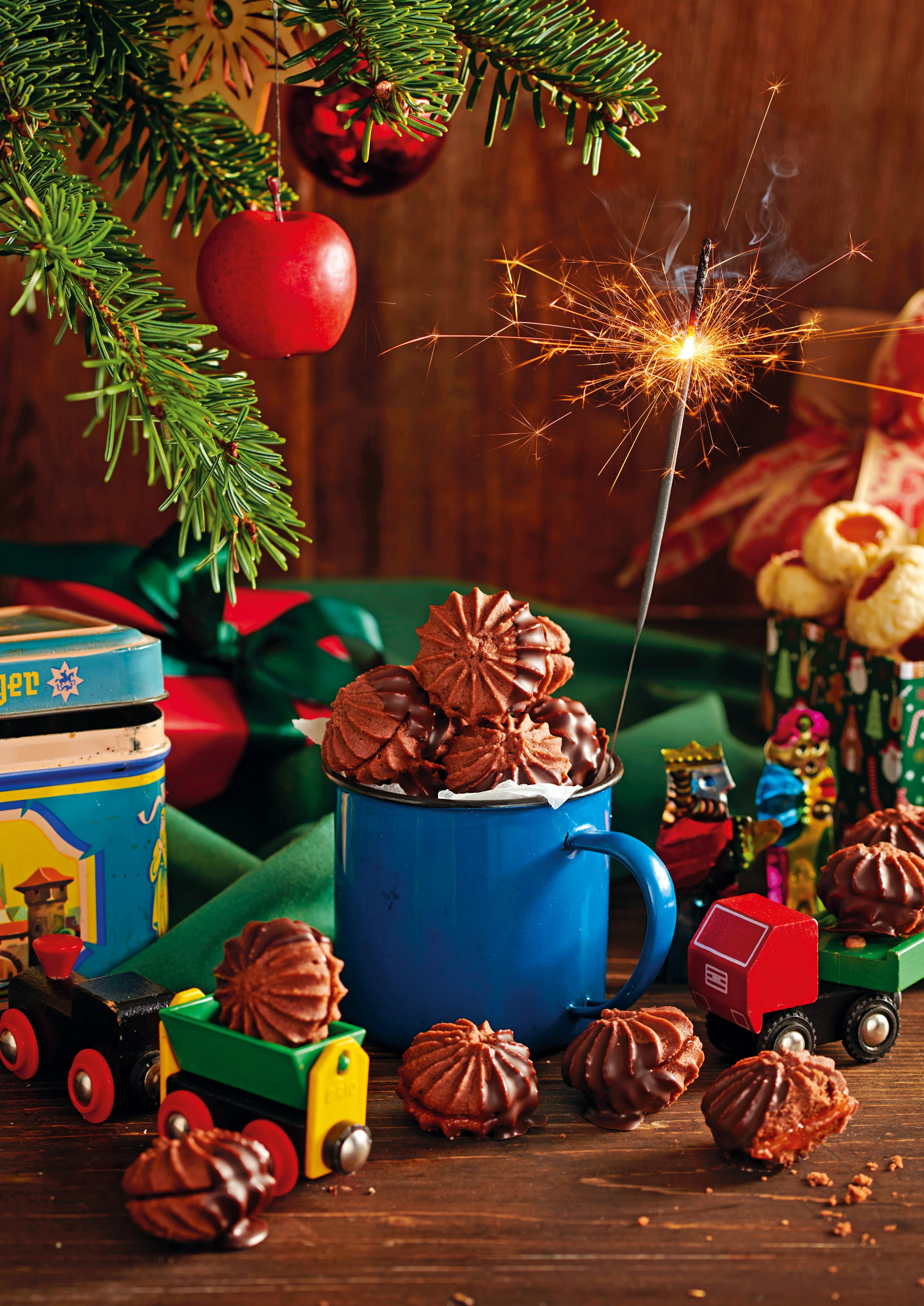 Bärentatzen mit Schokolade