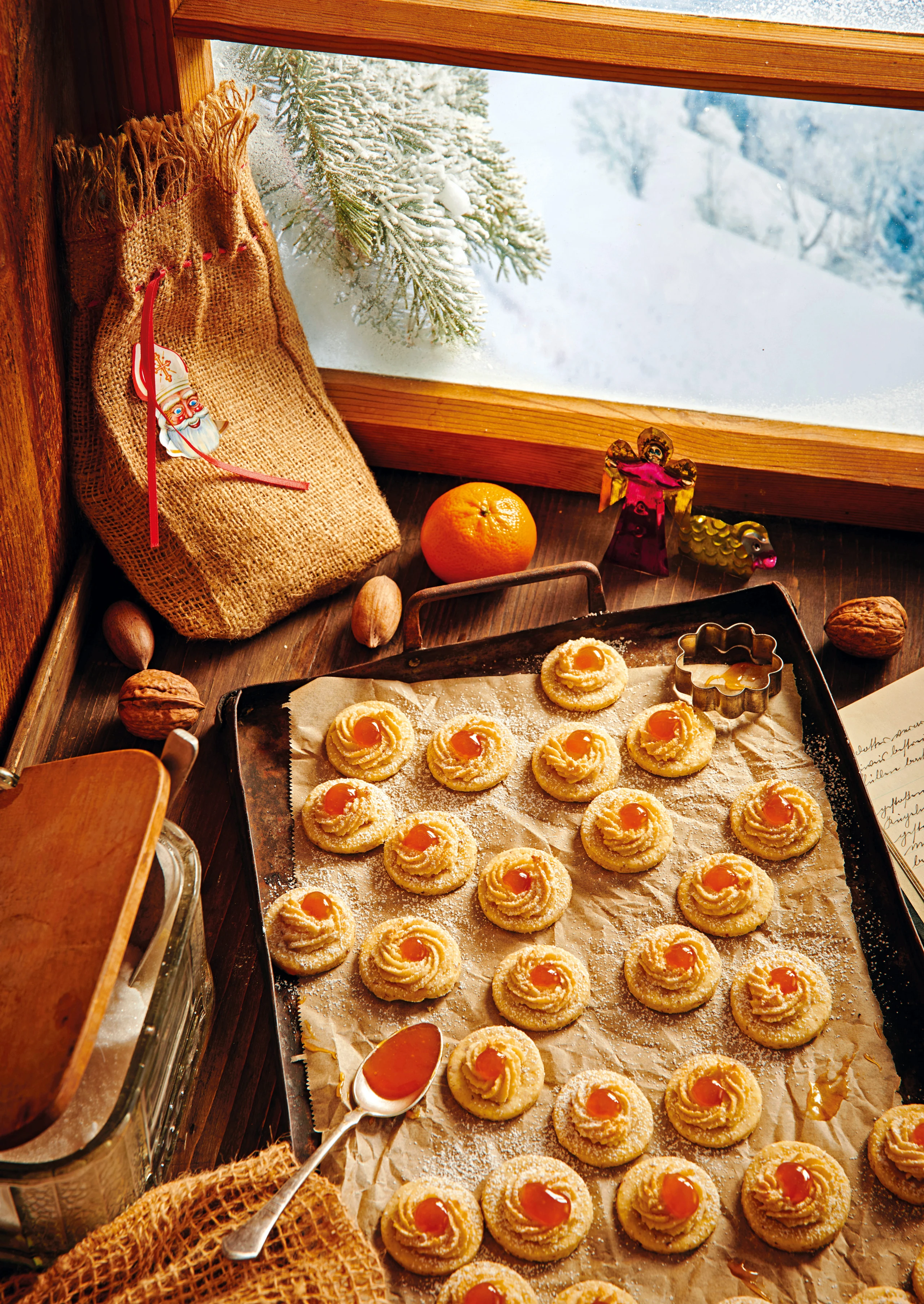 Kekse mit Marzipankringerln