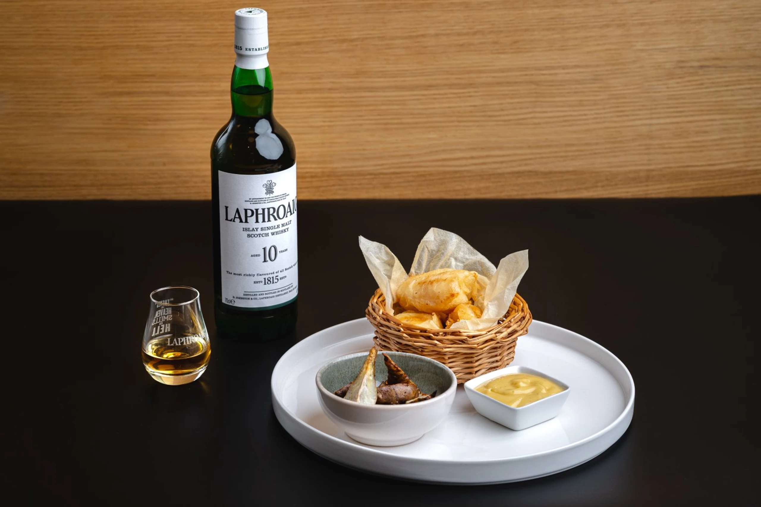 Donau Fish and Chips mit Laphroaig-Rouille
