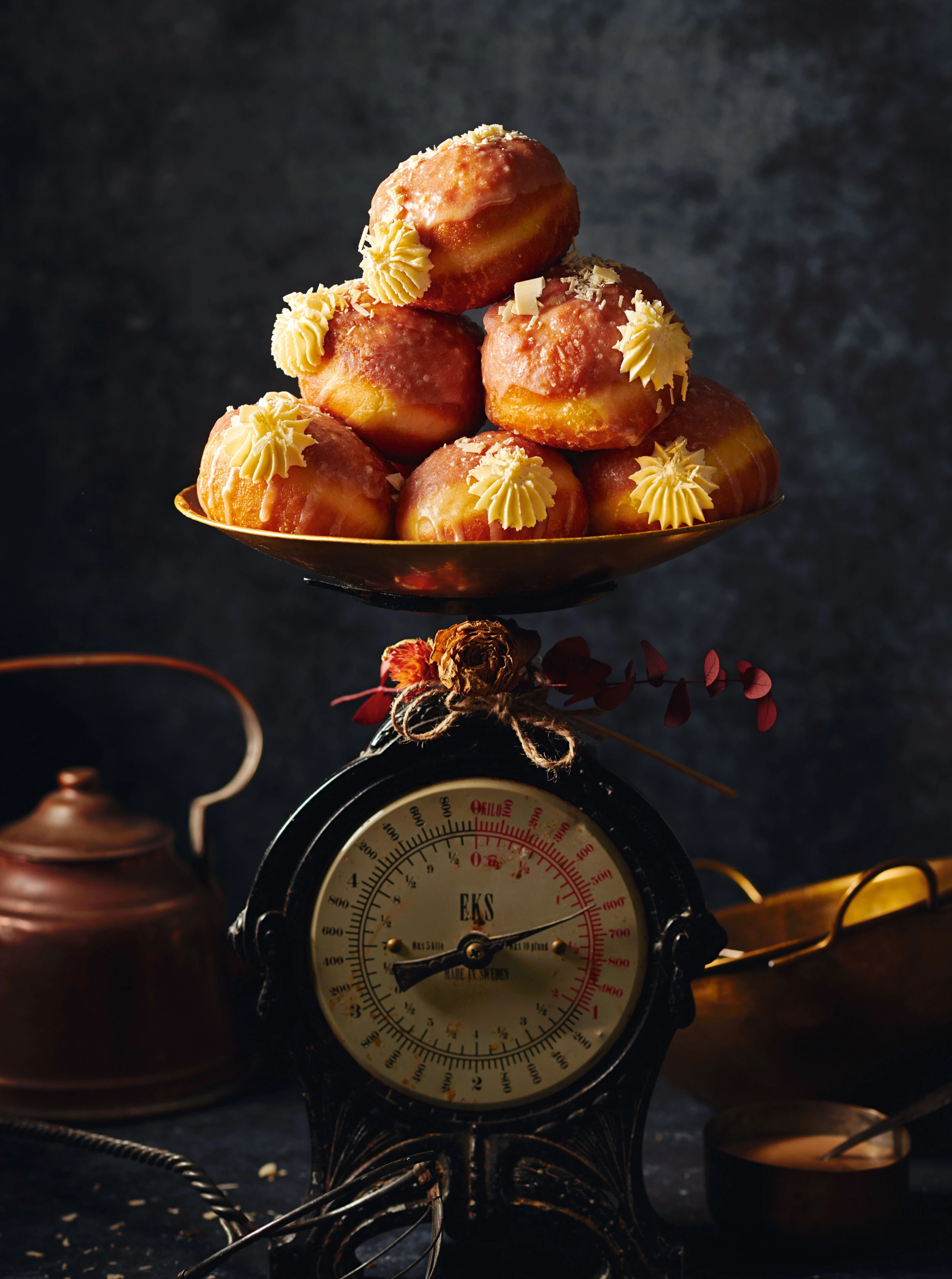 Tiramisu-Krapfen mit Mokkaglasur