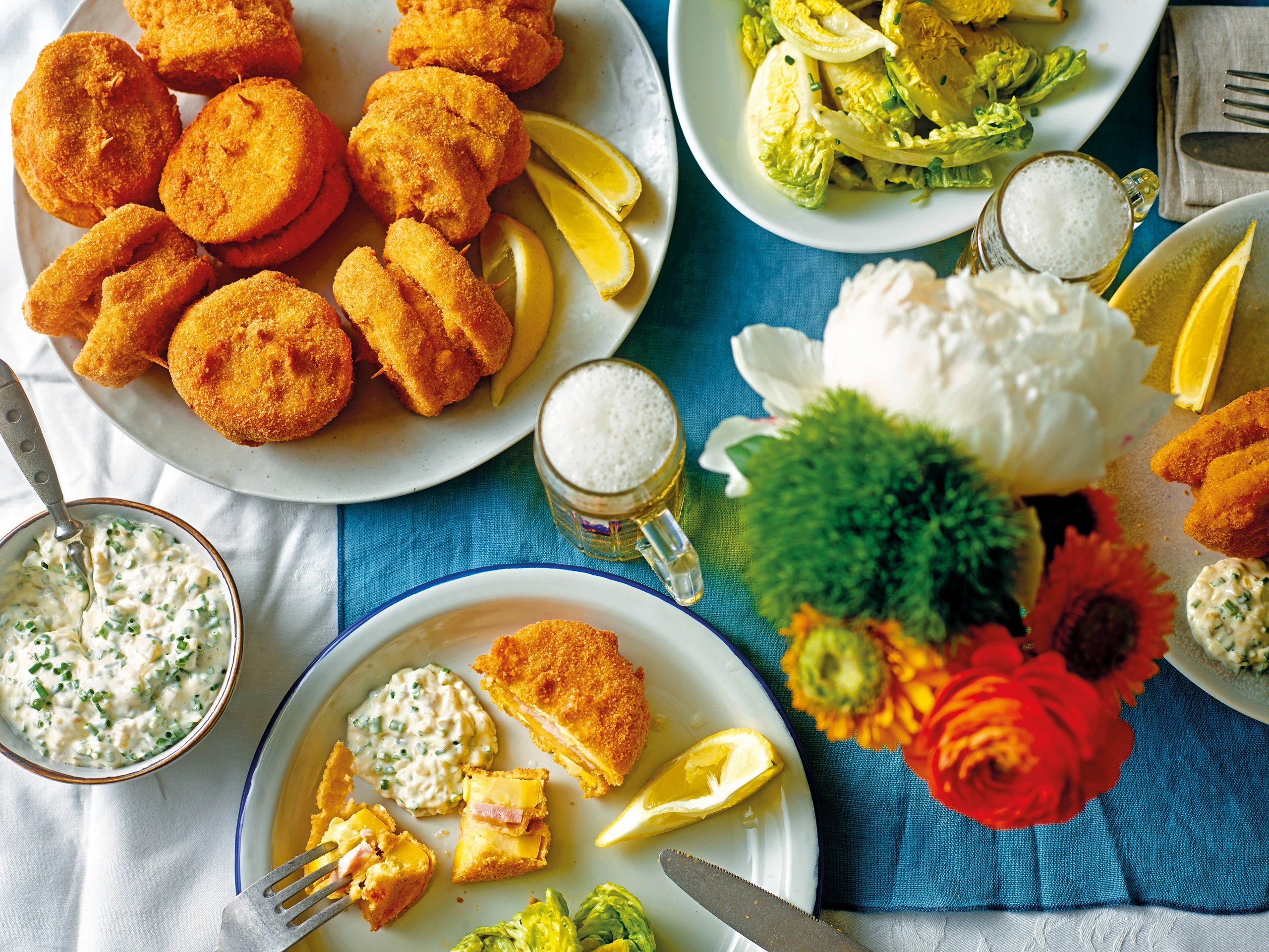 Zucchini-Cordon-Bleu mit Remoulade