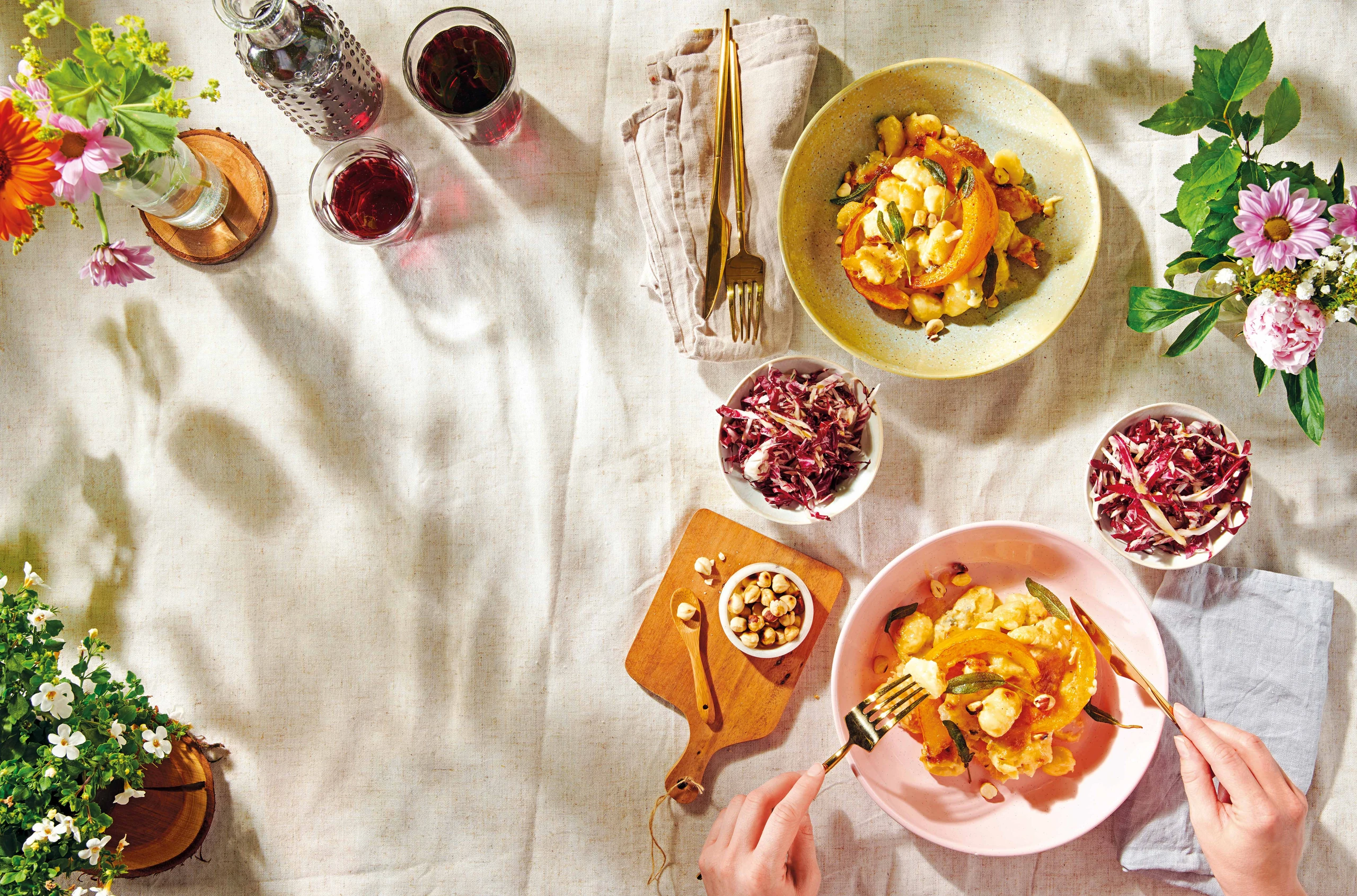 Überbackene Gnocchi mit Kürbis und Salbei