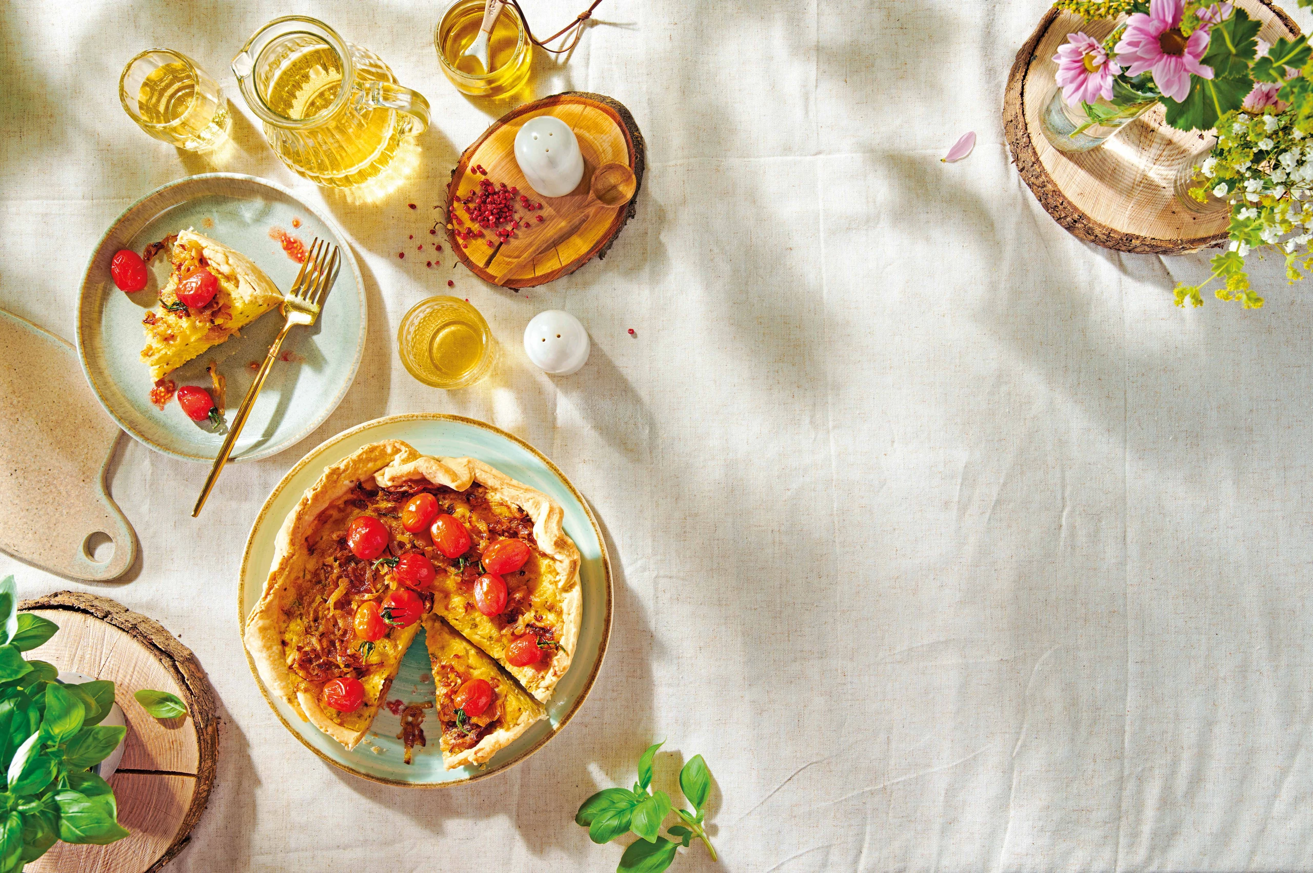 Herzhafter Erdäpfelkuchen mit Bergkäse