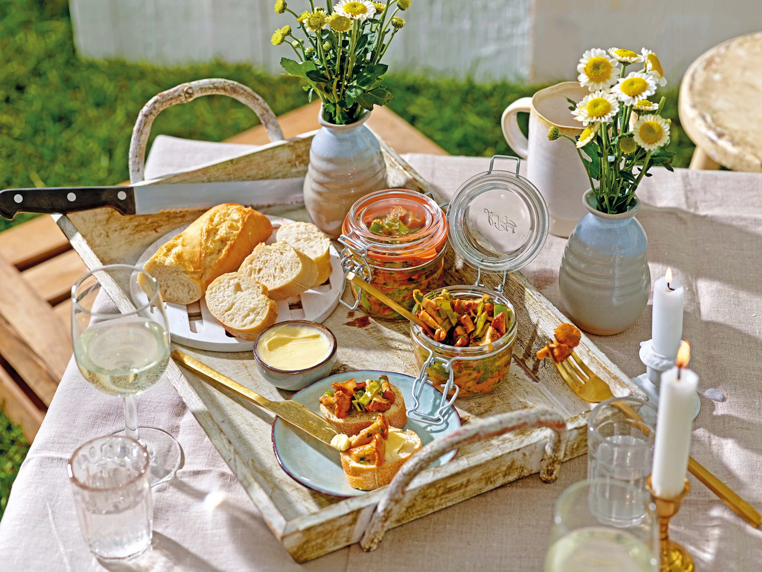 Eingelegte Eierschwammerl