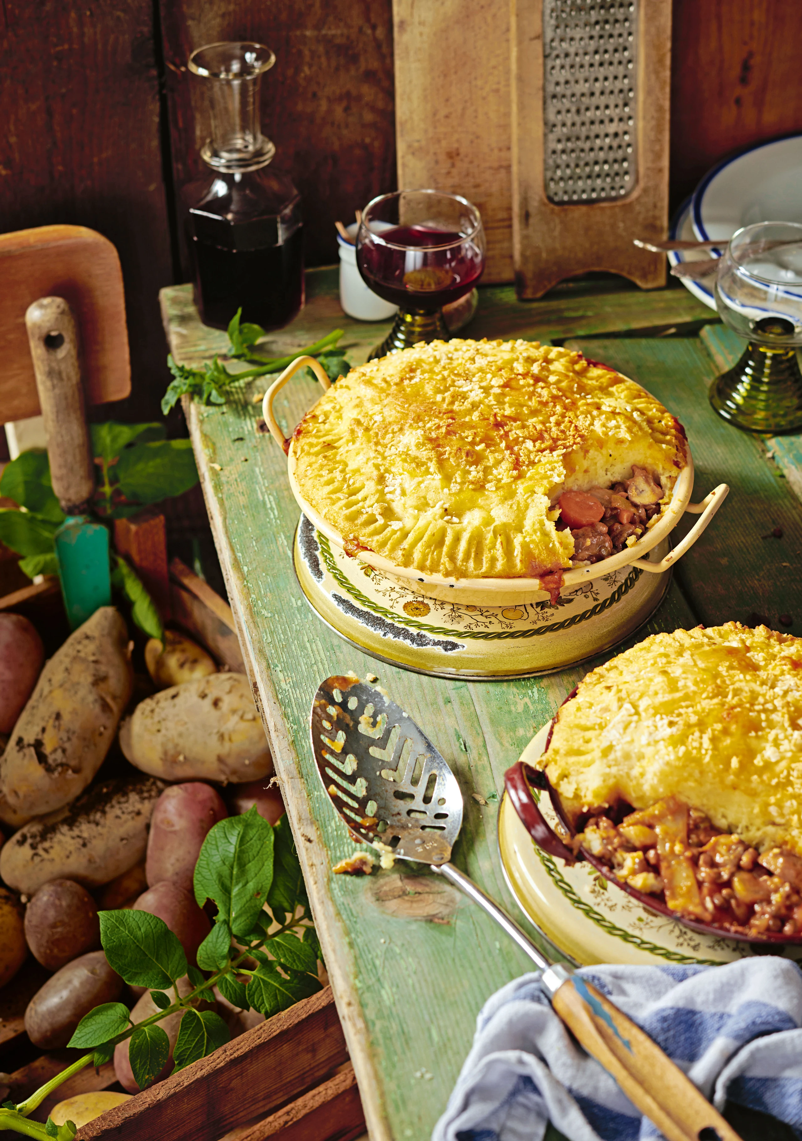 Vegetarische Shepherd's Pie mit Linsen