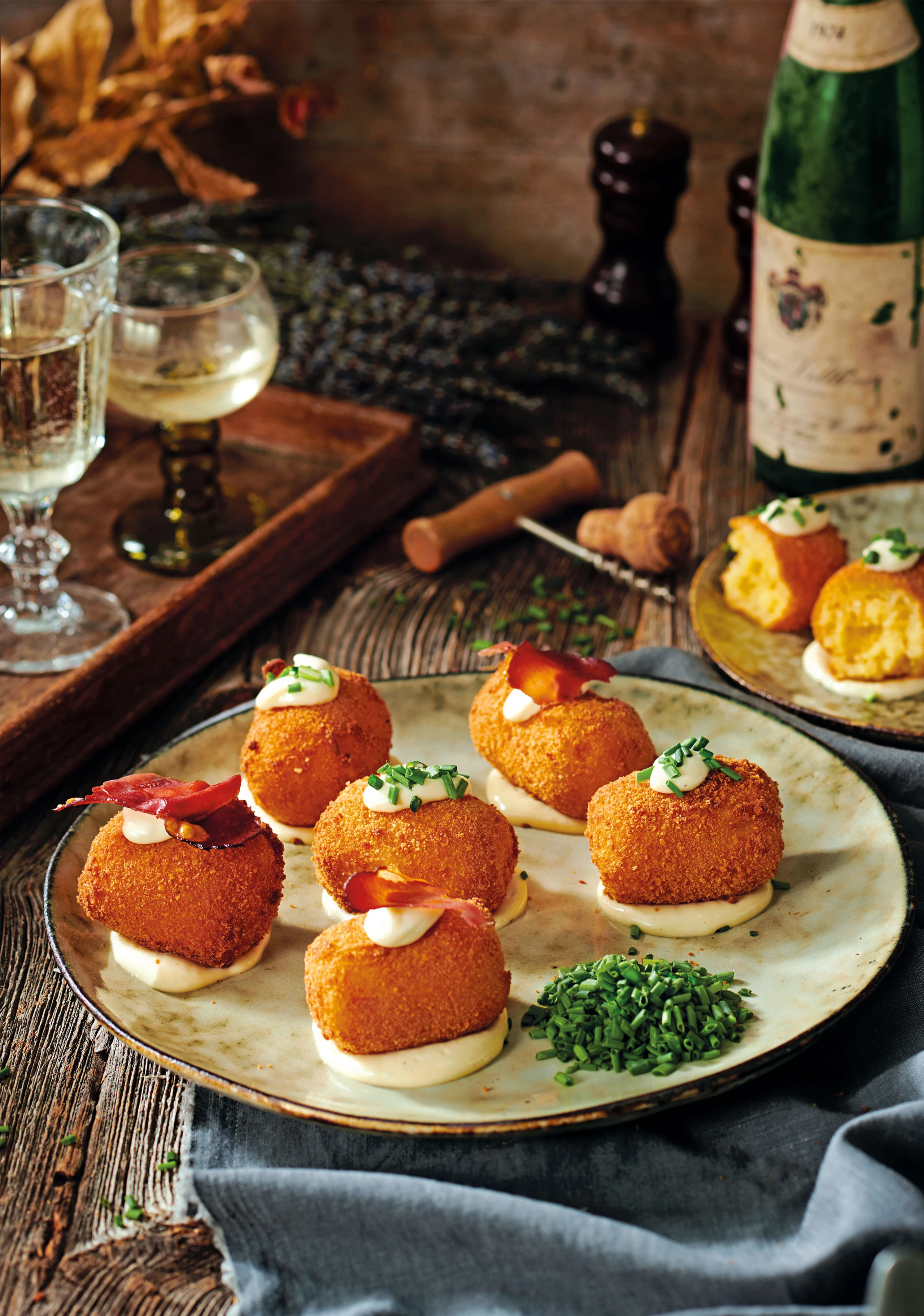 Knusprige Kroketten mit Trüffelmayonnaise