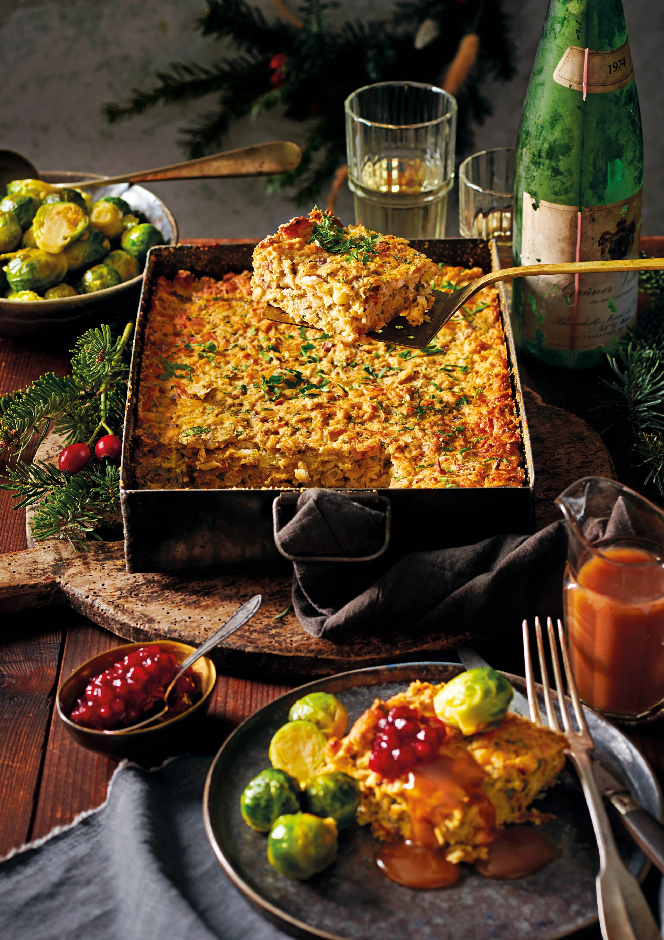 Auflauf mit Maroni und Emmentaler