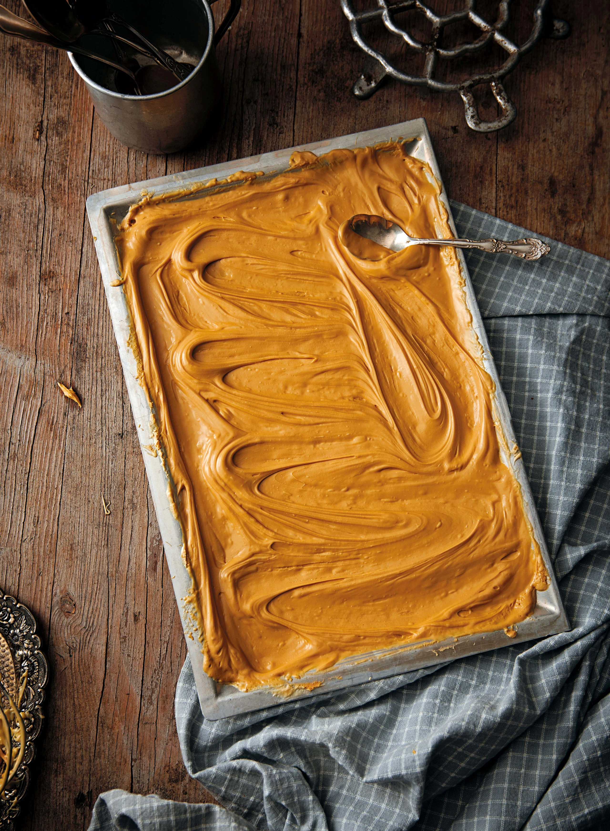 Geröstete weiße Schokolade