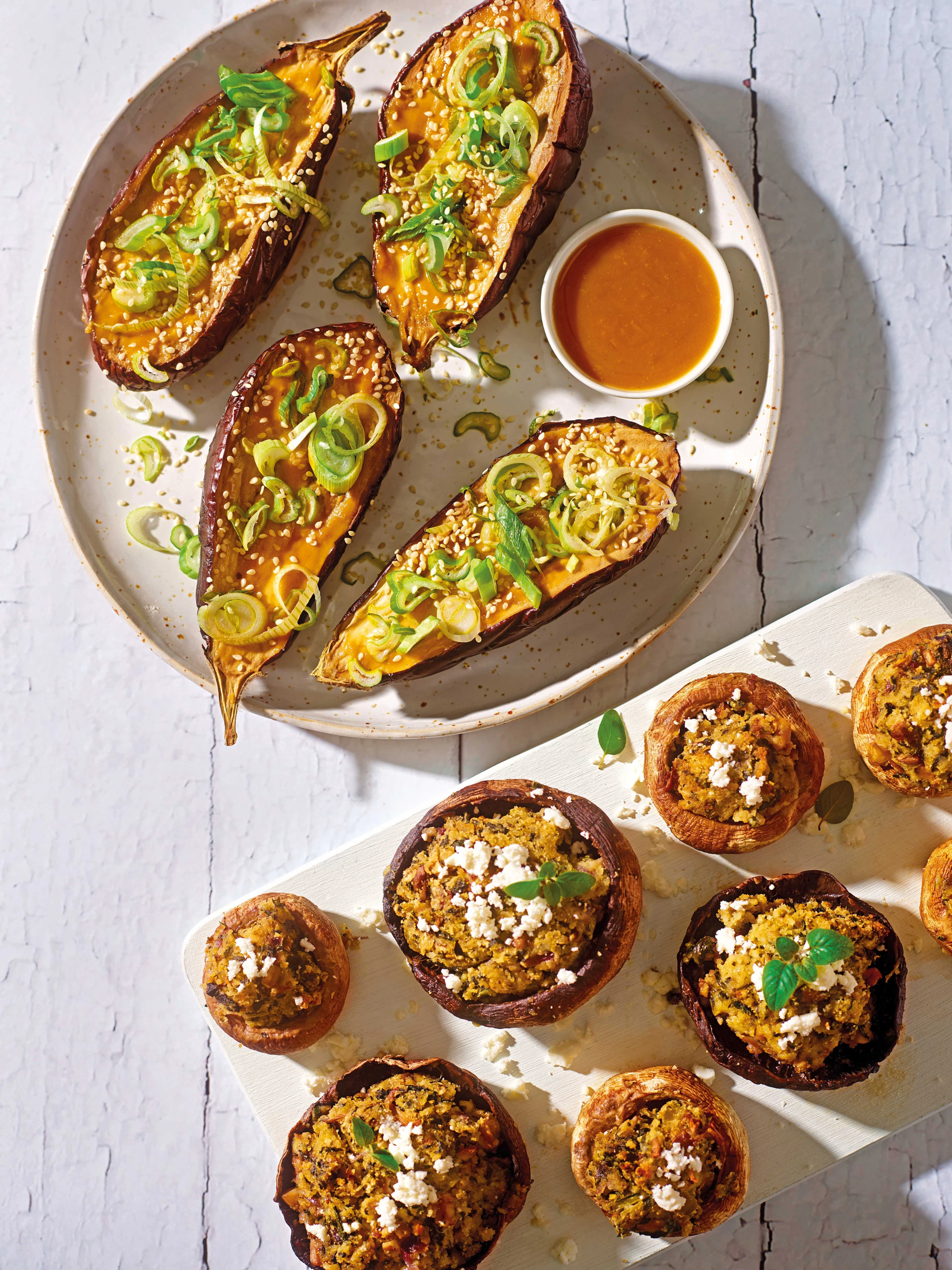 Champignons mit Mangold-Topfenfülle