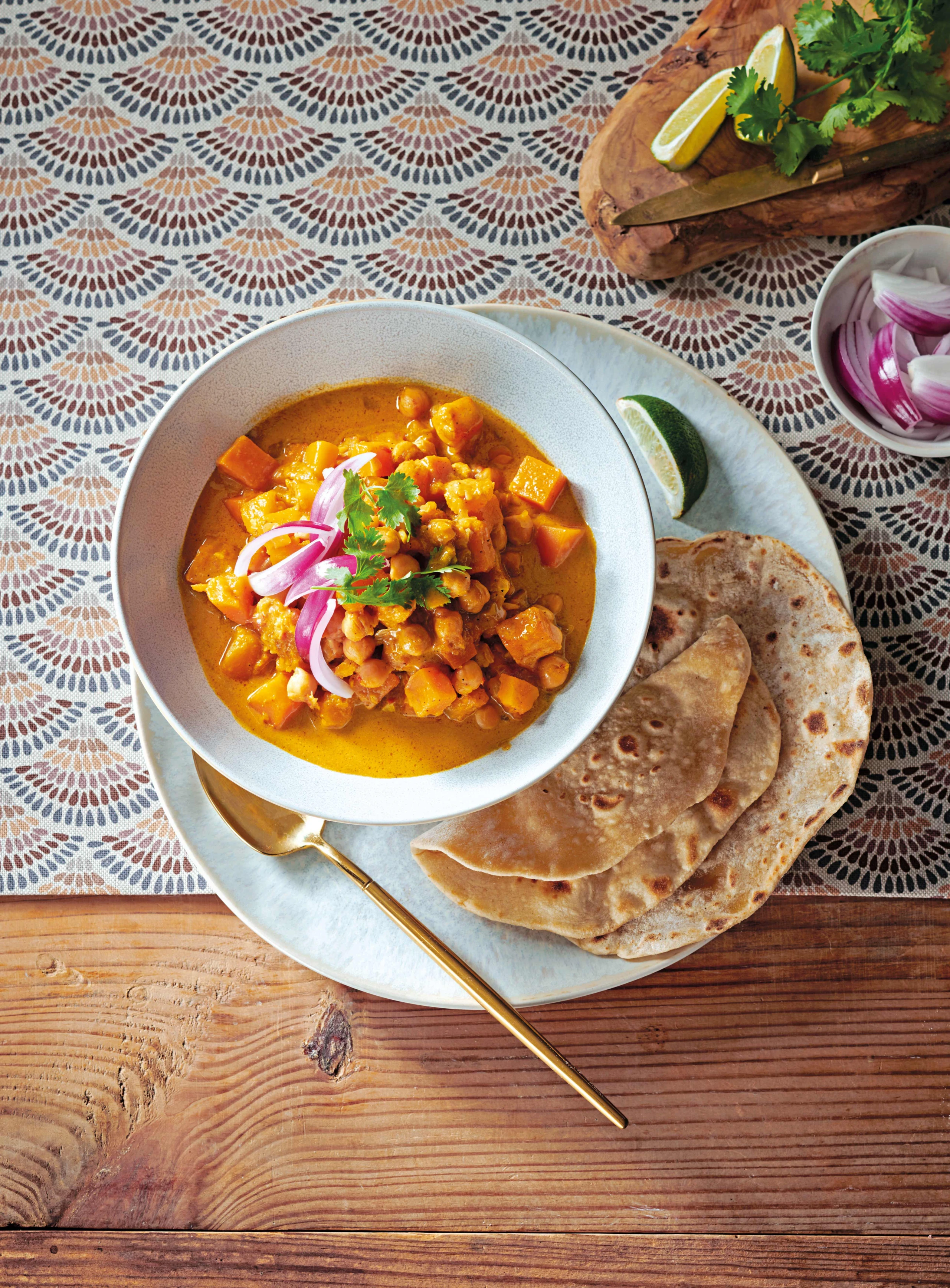 Kichererbsen-Kürbis-Curry