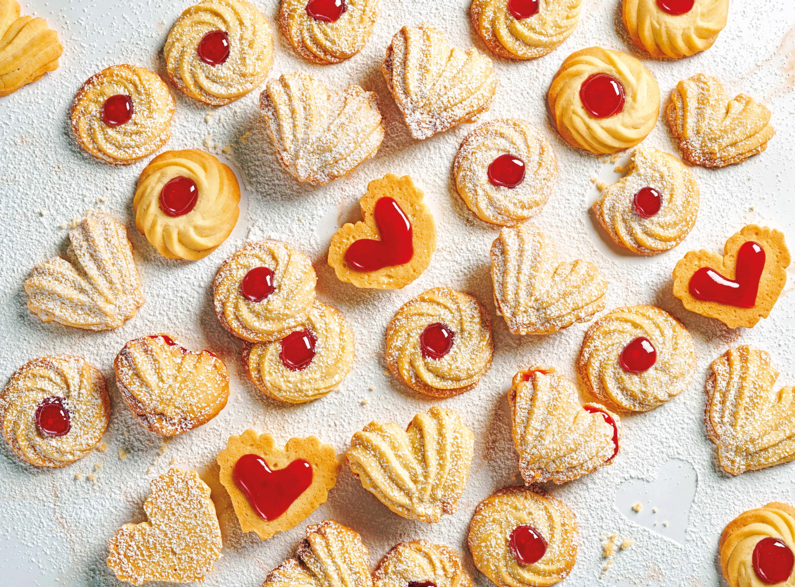 Dressiertes Sandgebäck