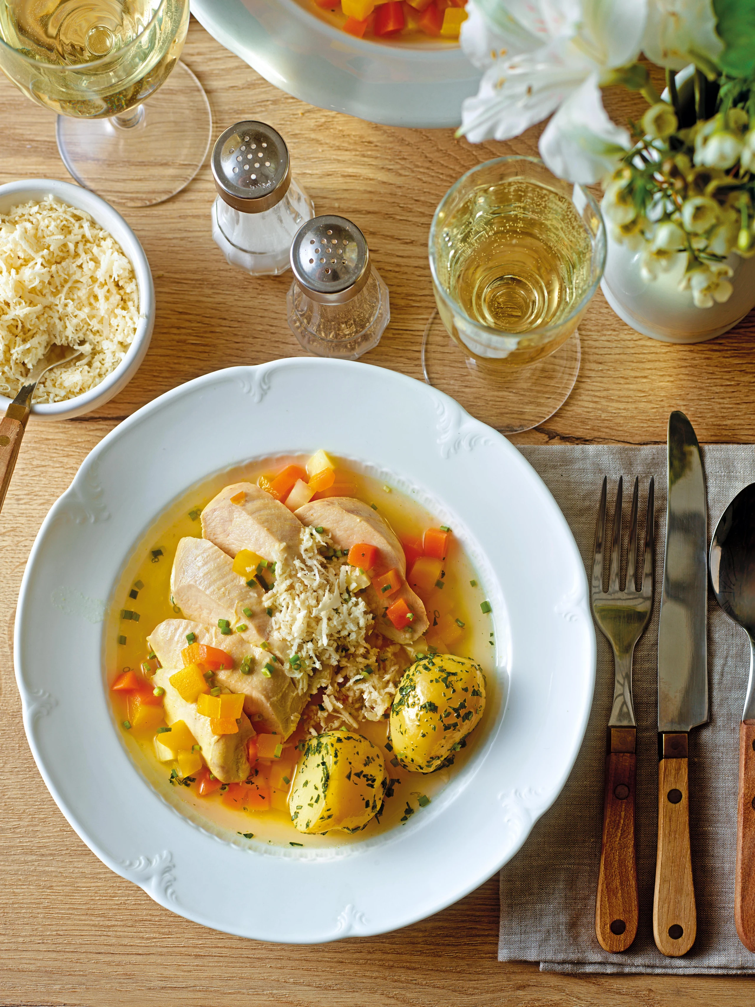 Wurzelfleisch vom Huhn