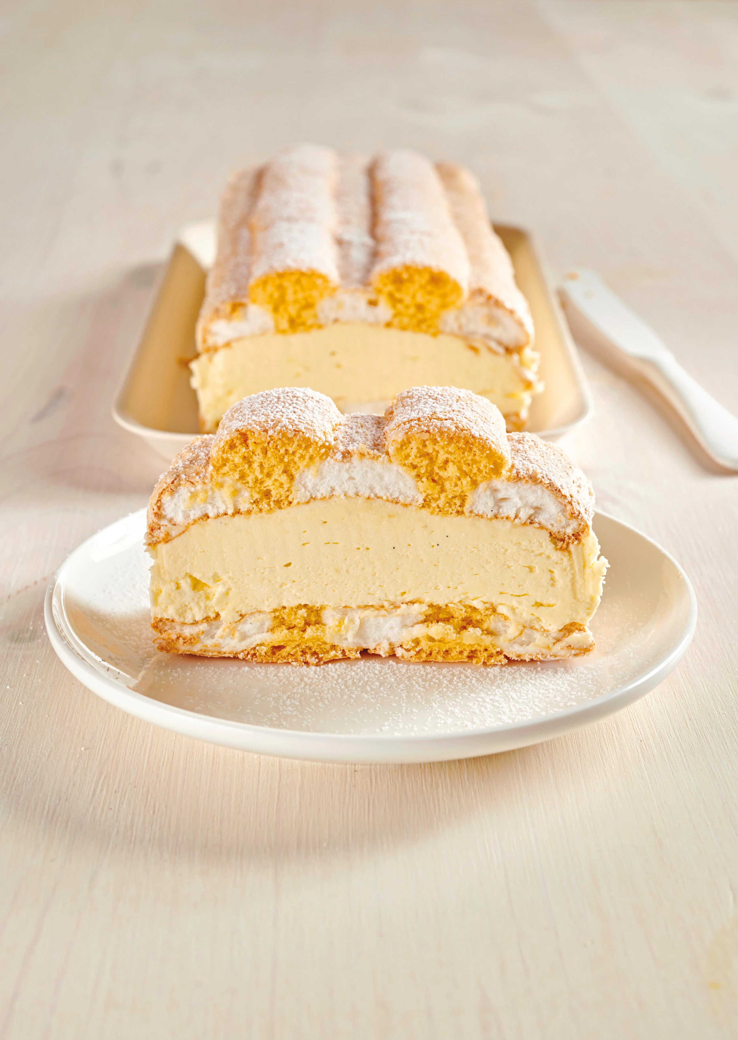 Kardinalschnitte mit Vanillecreme