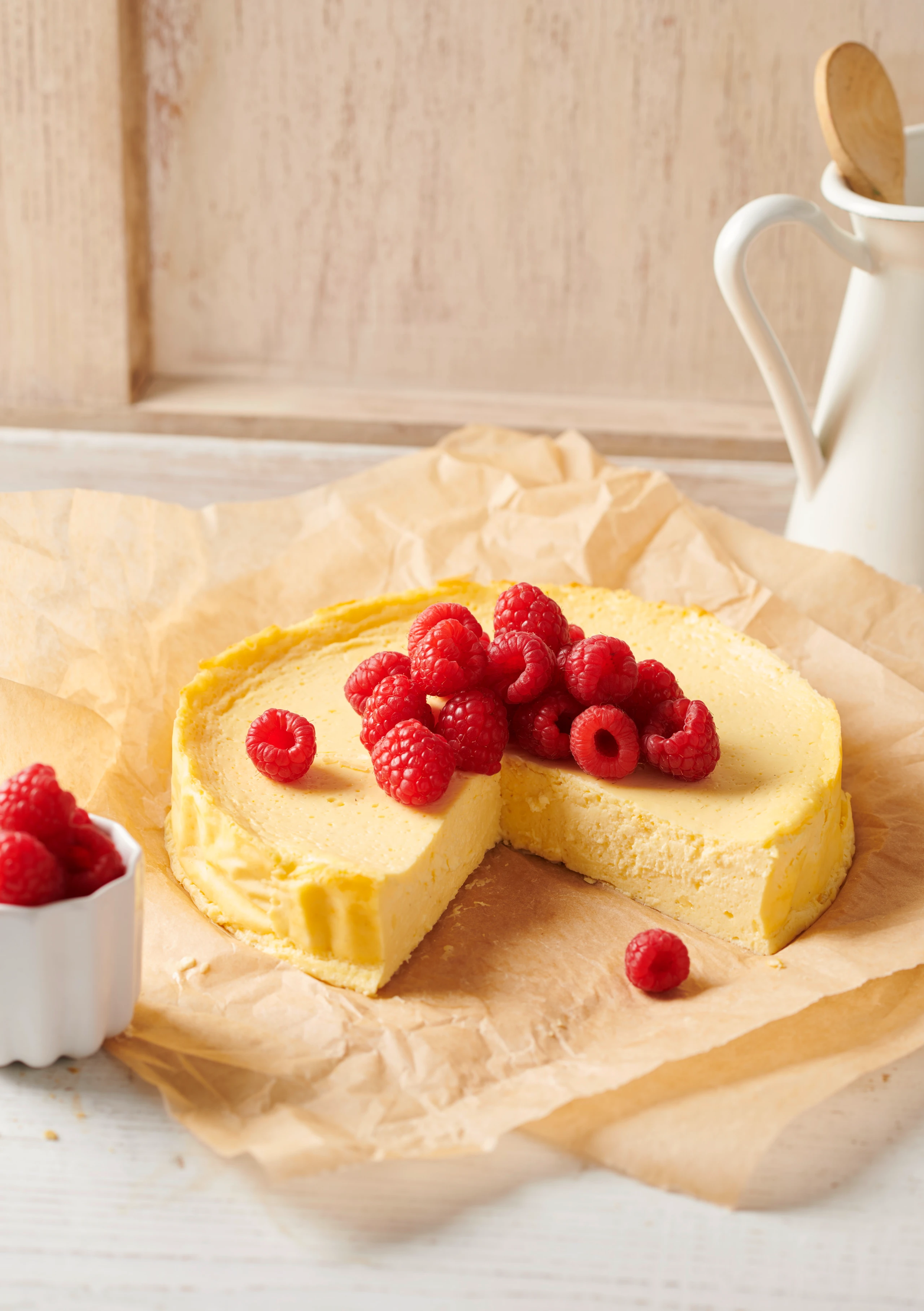 Cremiger Topfen-Cheesecake ohne Boden