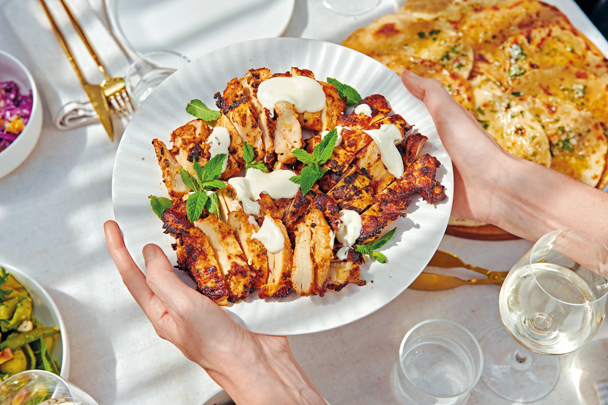 Knusprig gebratenes Joghurt-Huhn