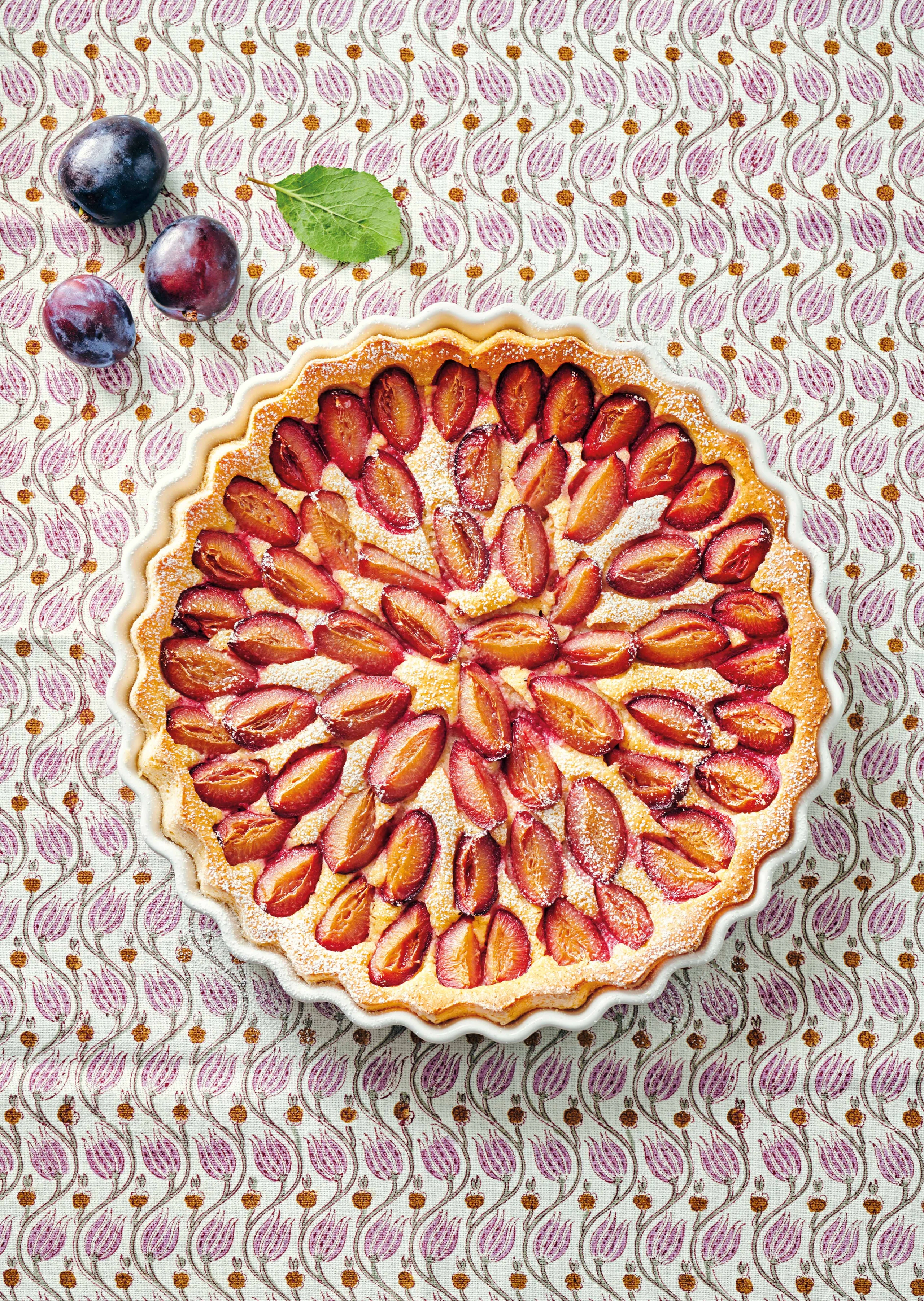 Grießkoch-Auflauf mit Zwetschken