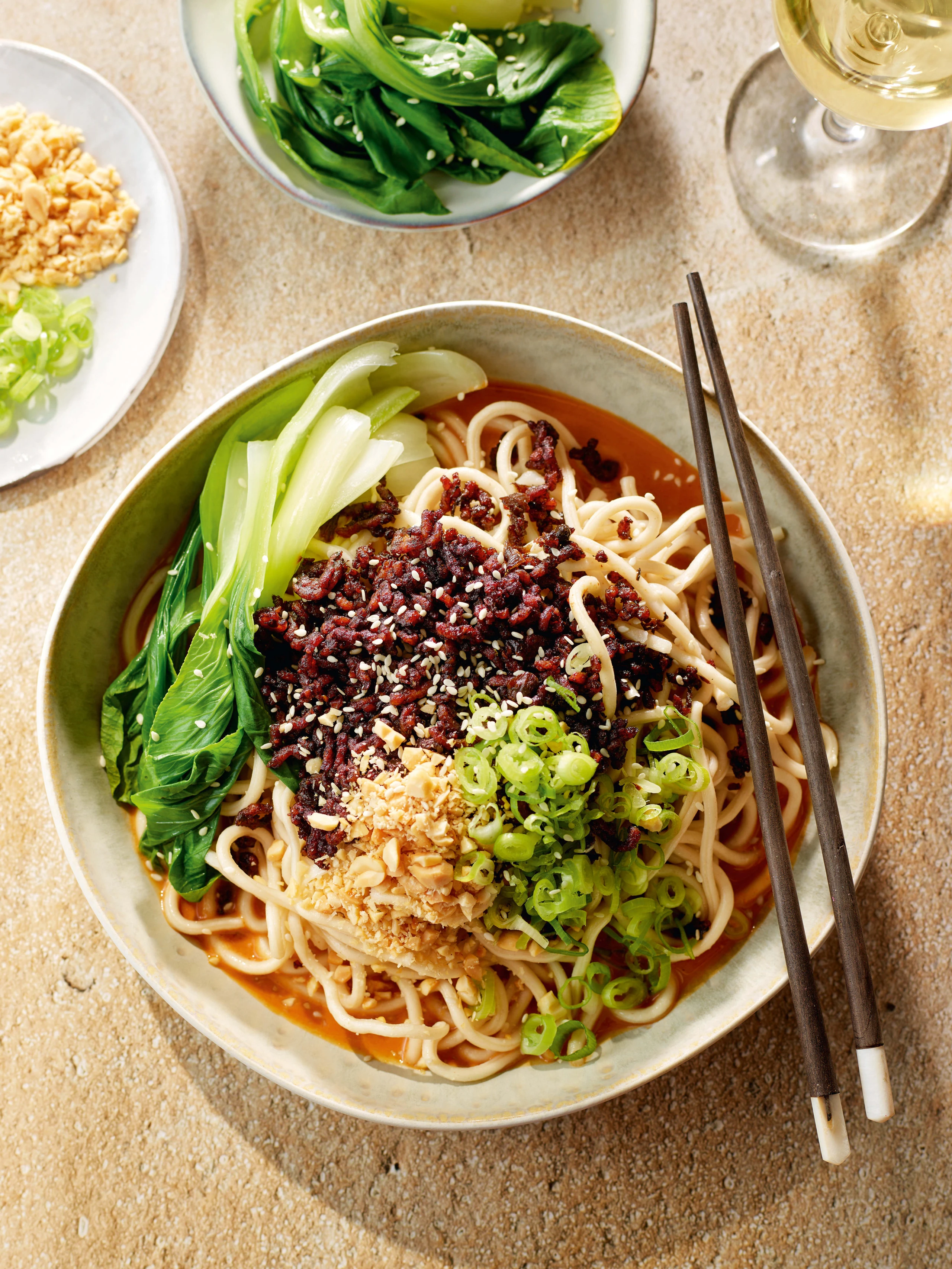 Vegane Dan-Dan-Nudeln