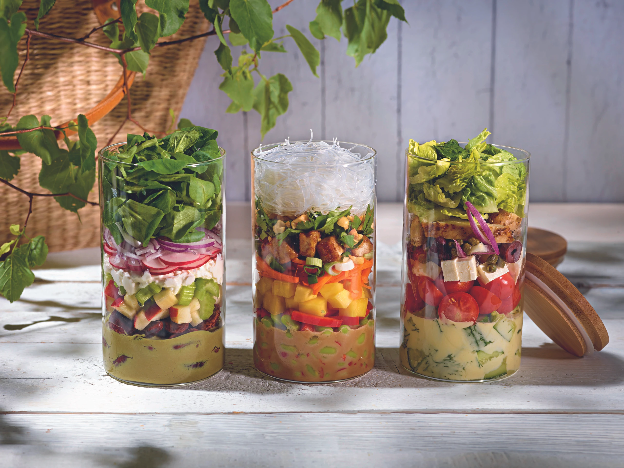 Käferbohnensalat mit Kürbiskerndressing