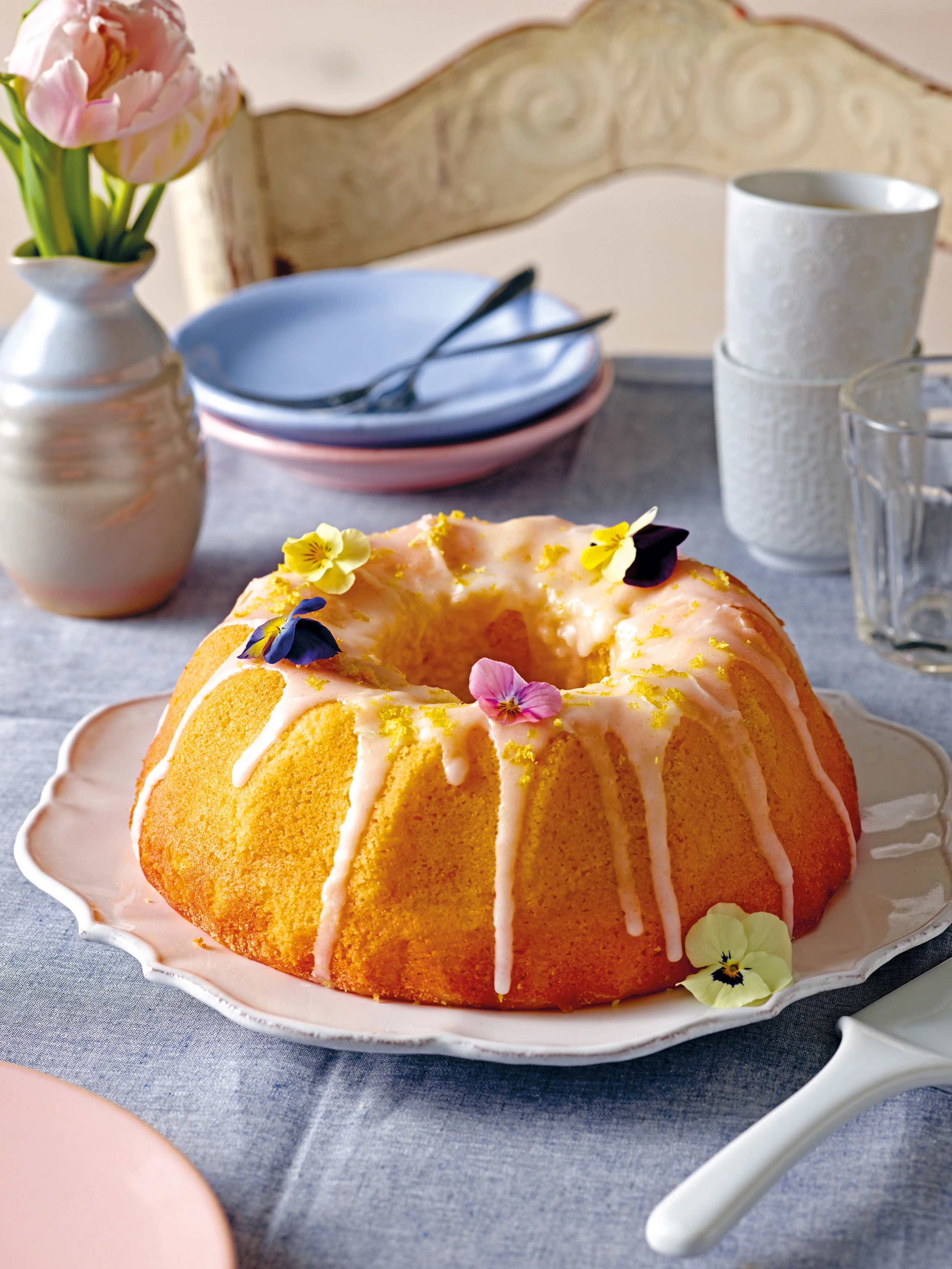 Buttermilch-Zitronengugelhupf