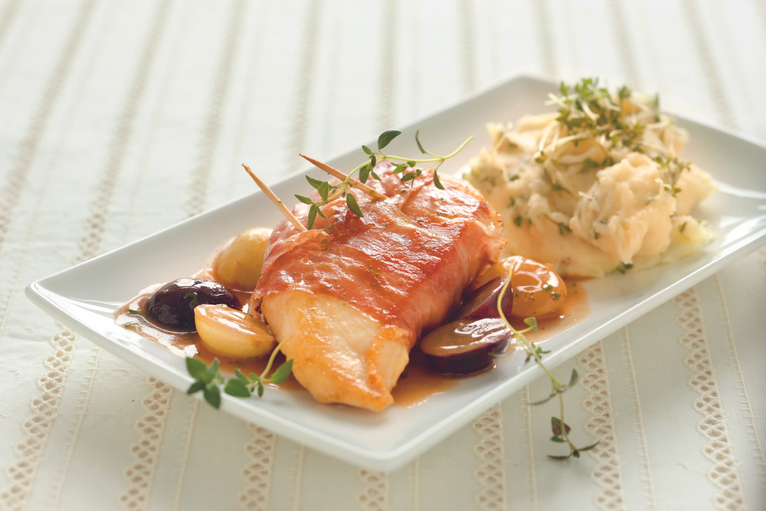 Hühnerfilets mit Trauben-Thymiansauce