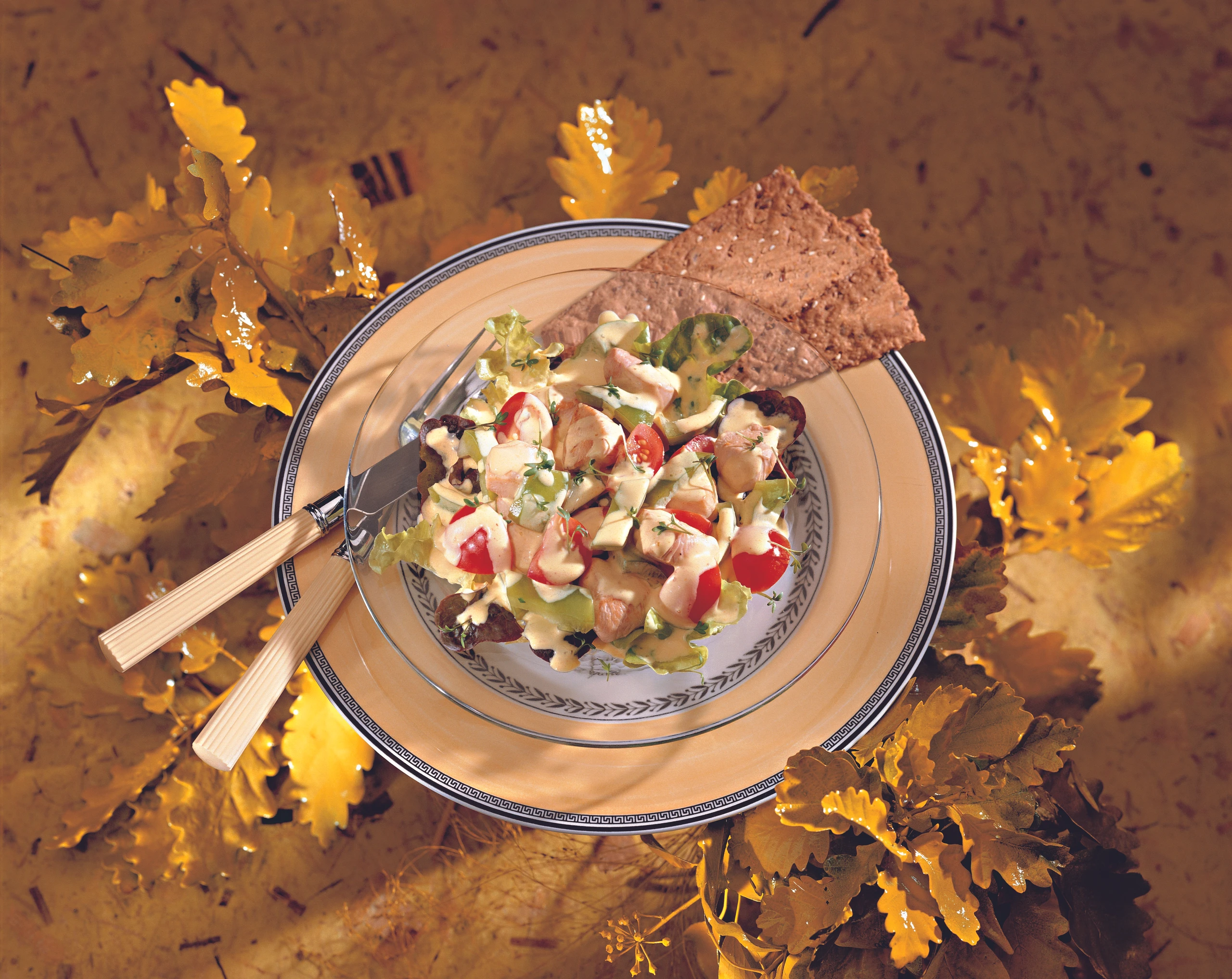 Hühnersalat mit Currymarinade