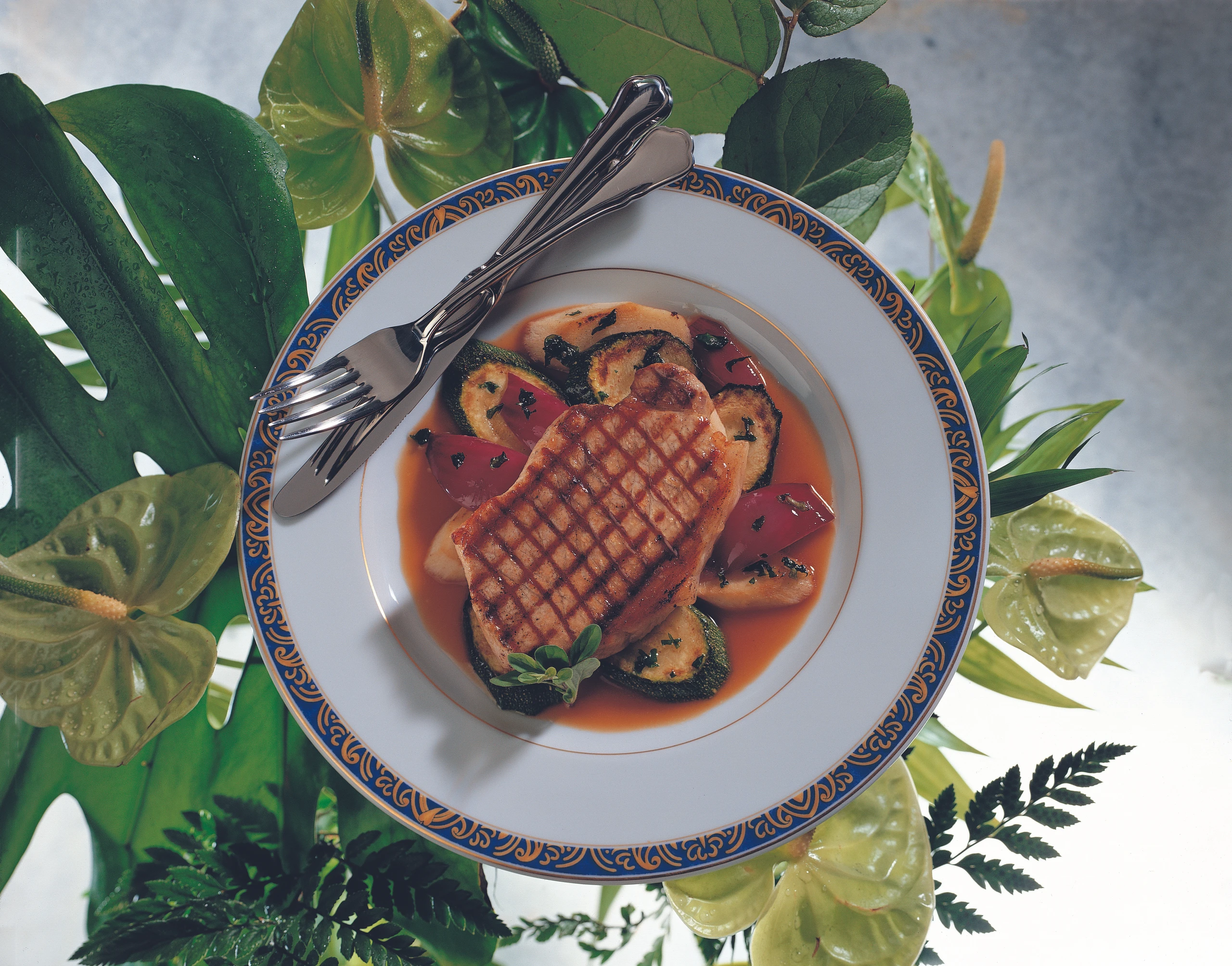 Gegrillte Schweinssteaks