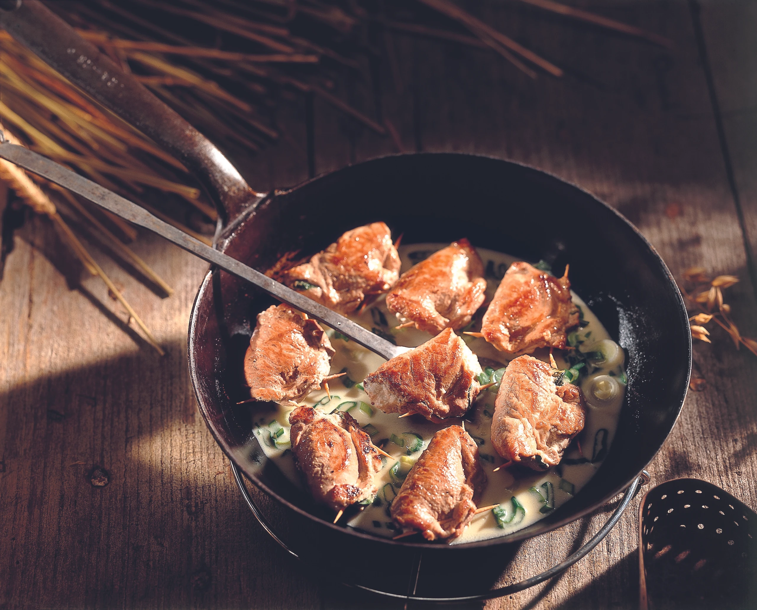 Gefüllte Schweinsfilettascherl