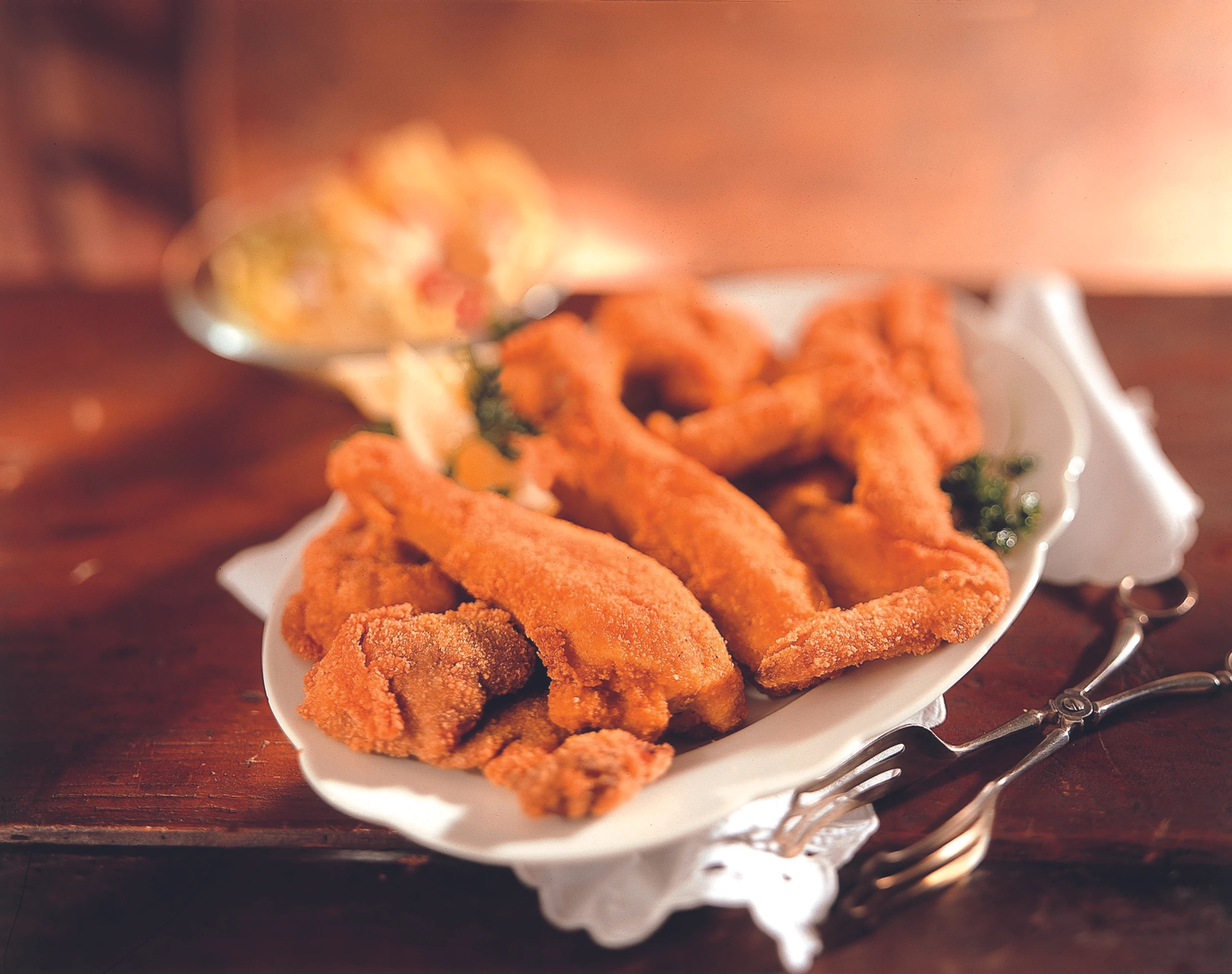 Mariniertes Backhendl