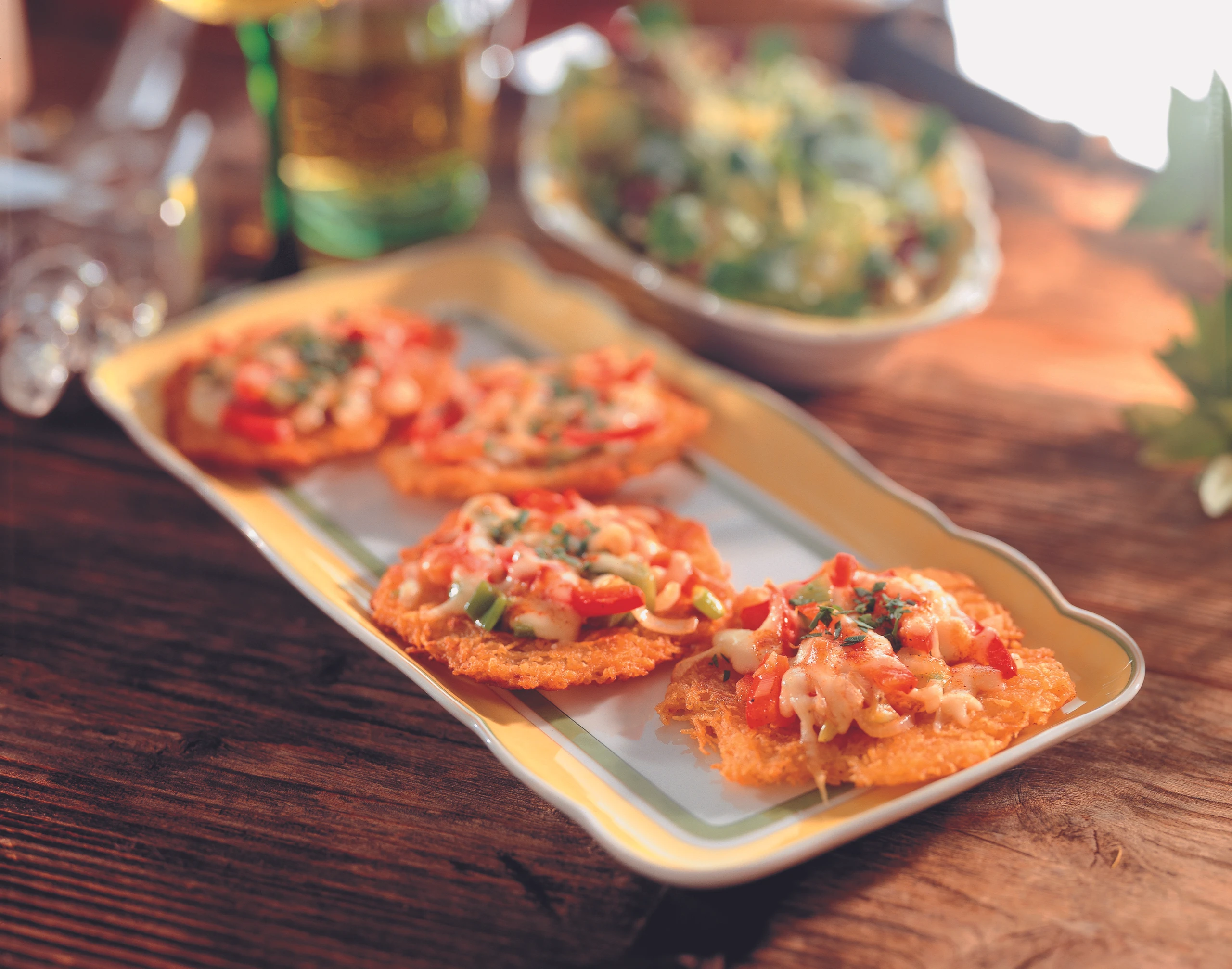 Überbackene Erdäpfelpuffer