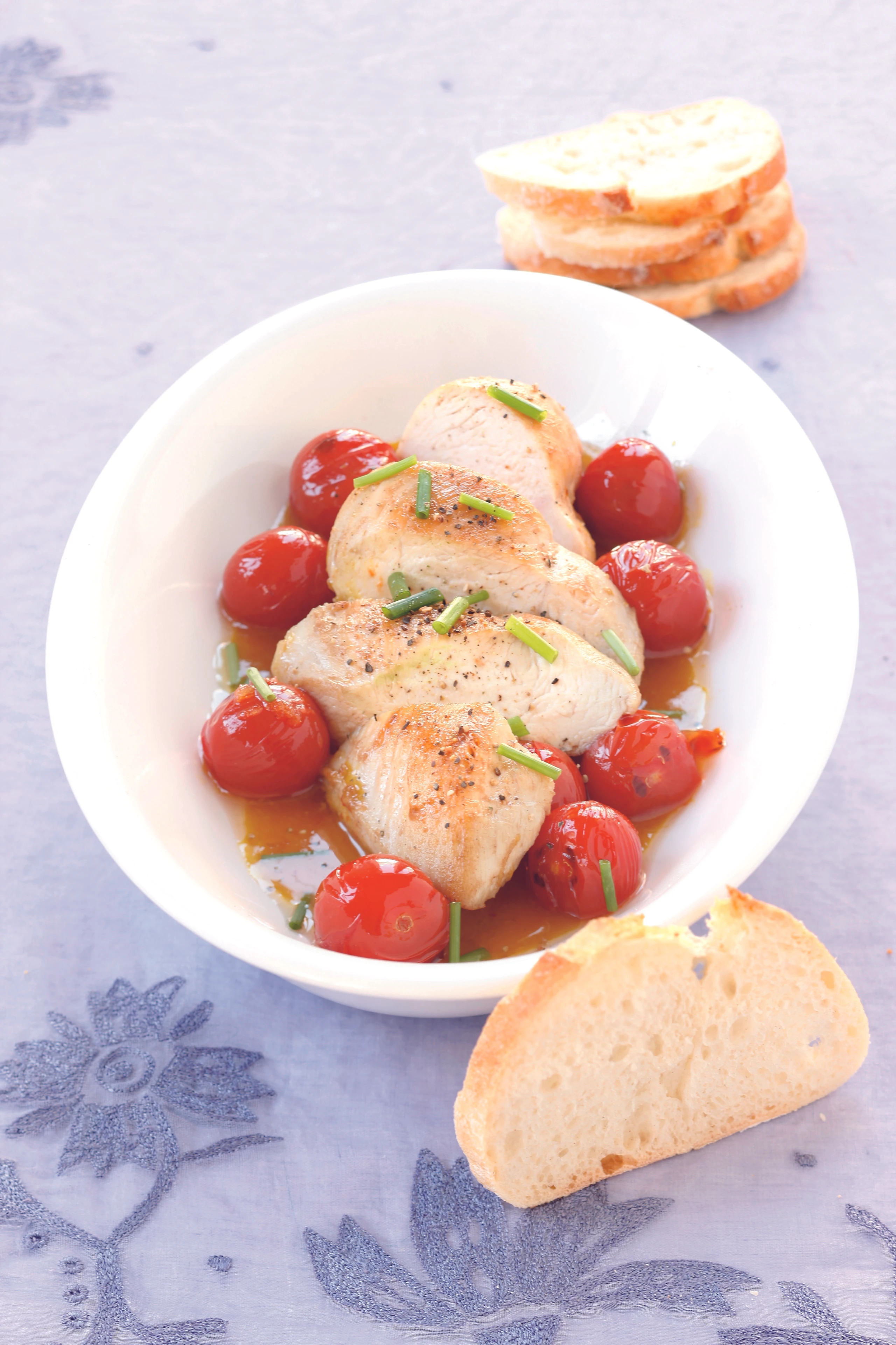 Hühnerfilet mit Safranparadeisern