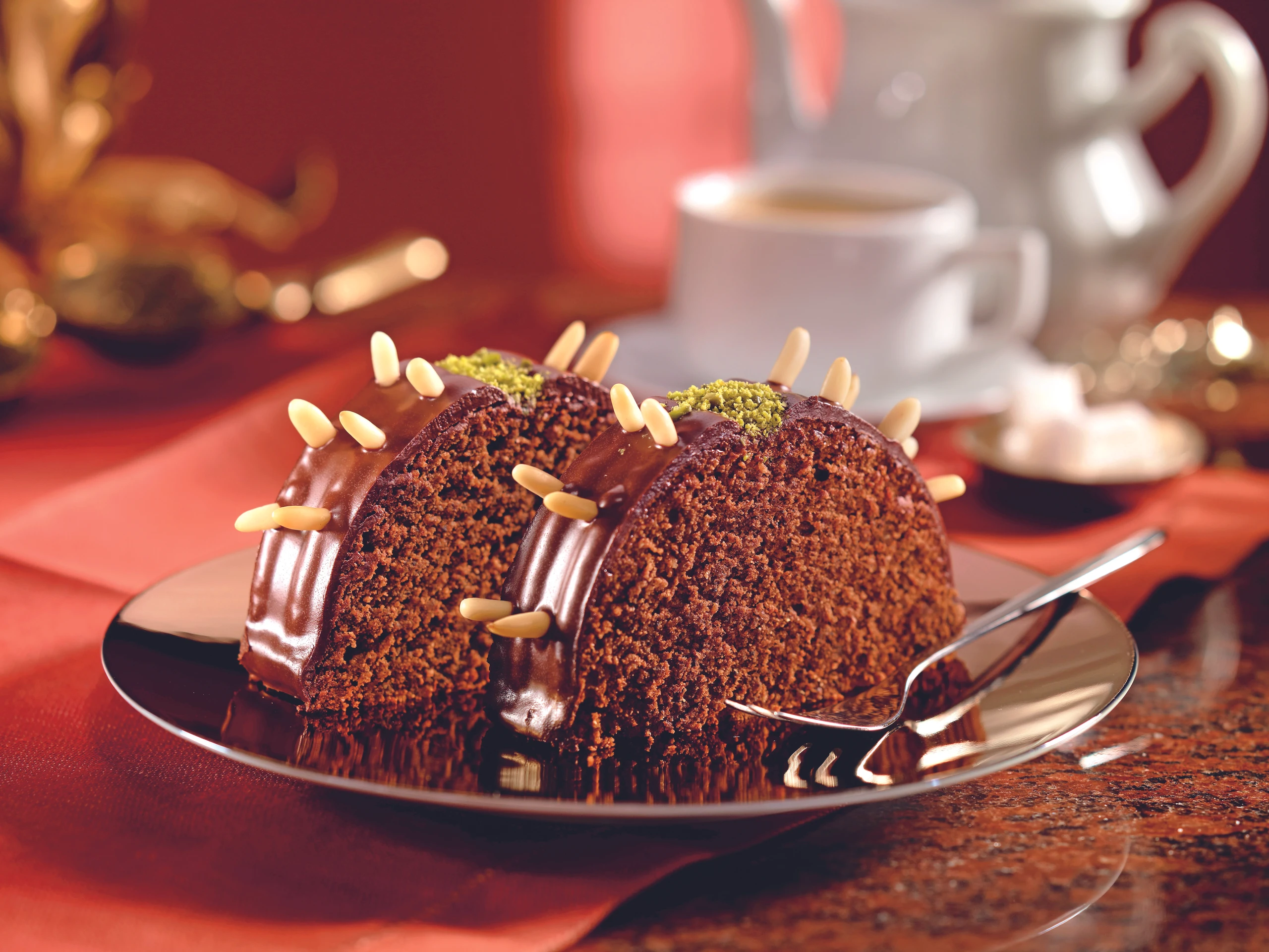 Schokolade-Kaffee-Rehrücken