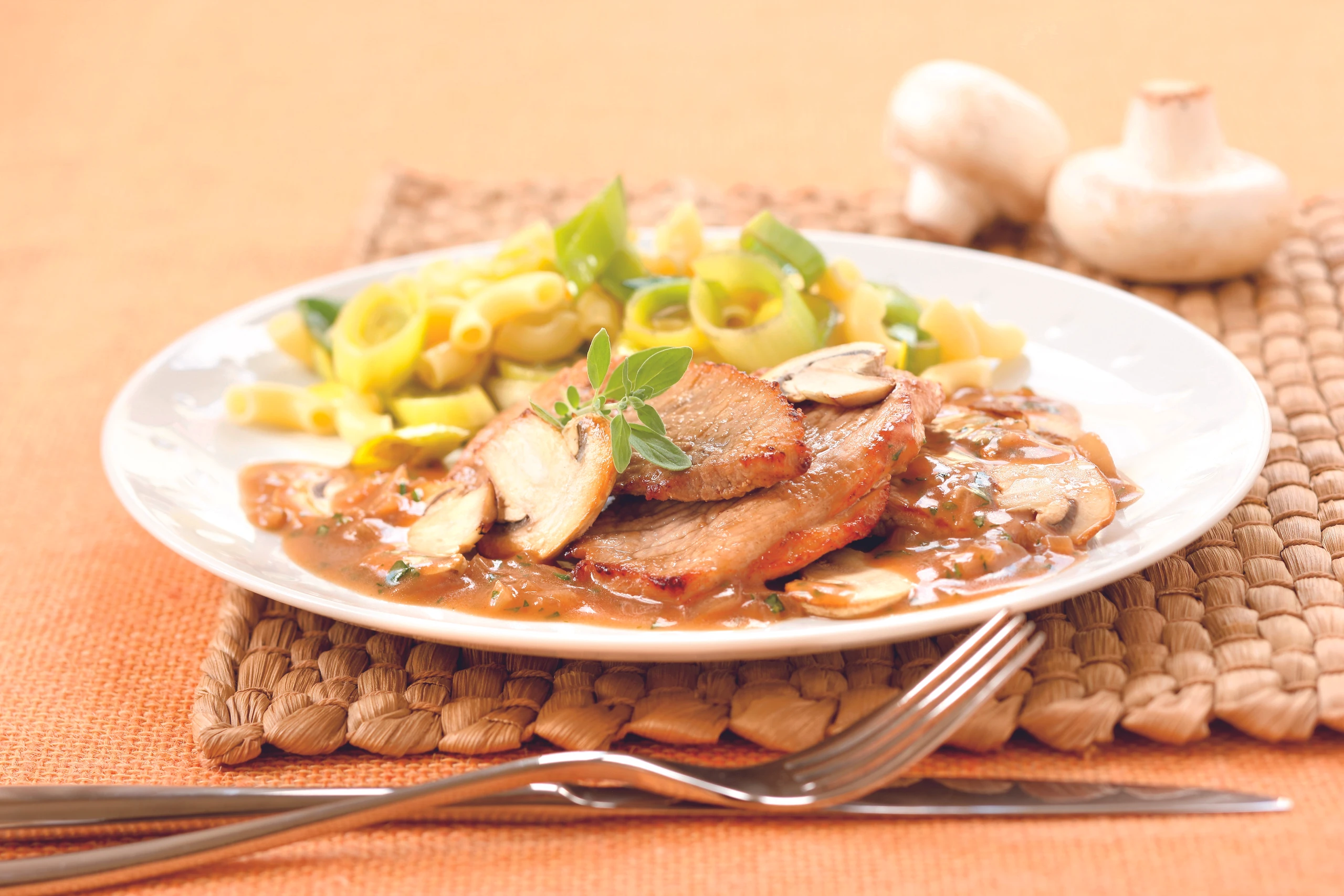 Champignon-Schnitzel