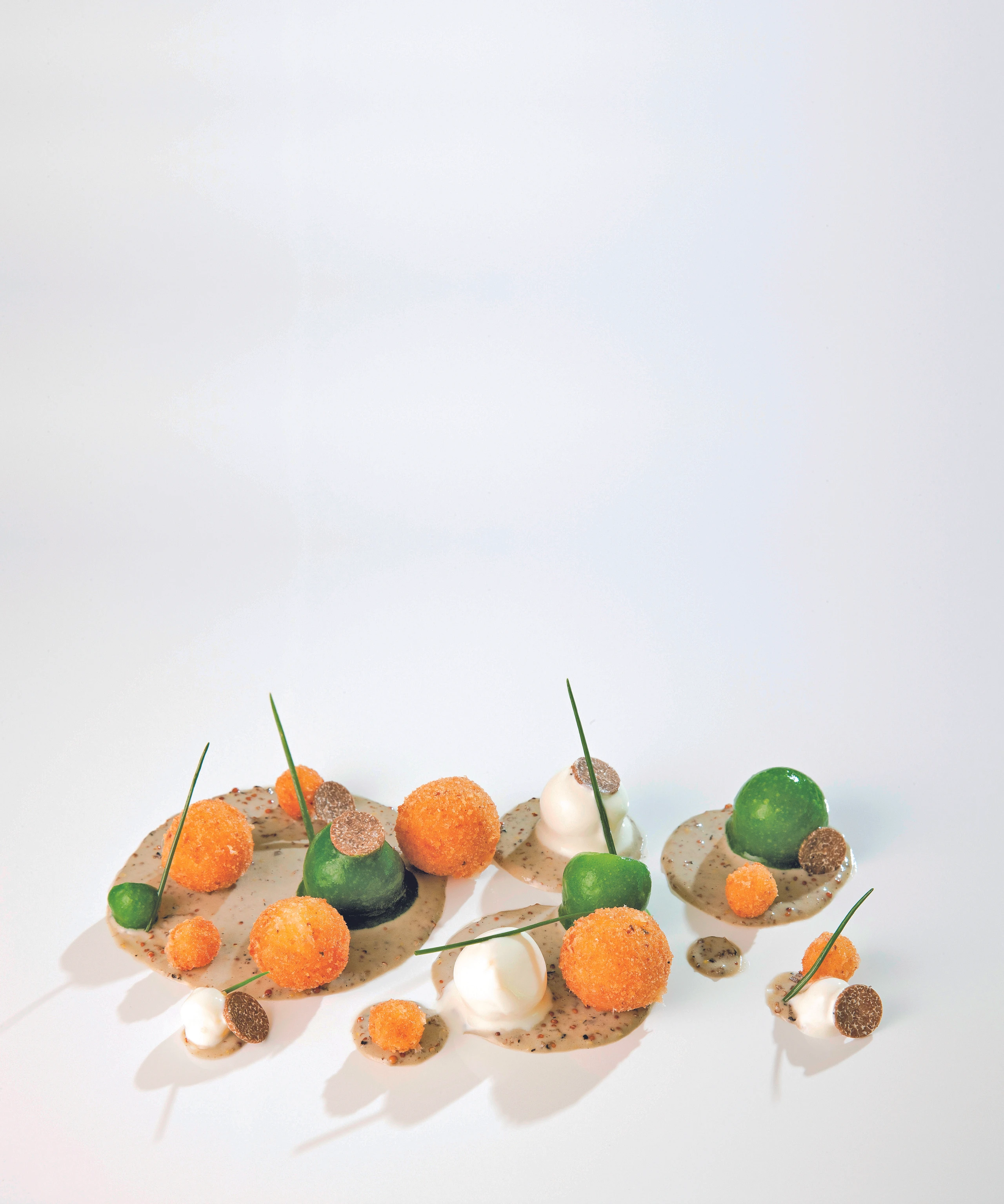 Gebackener Bergkäse mit Trüffelmayonnaise