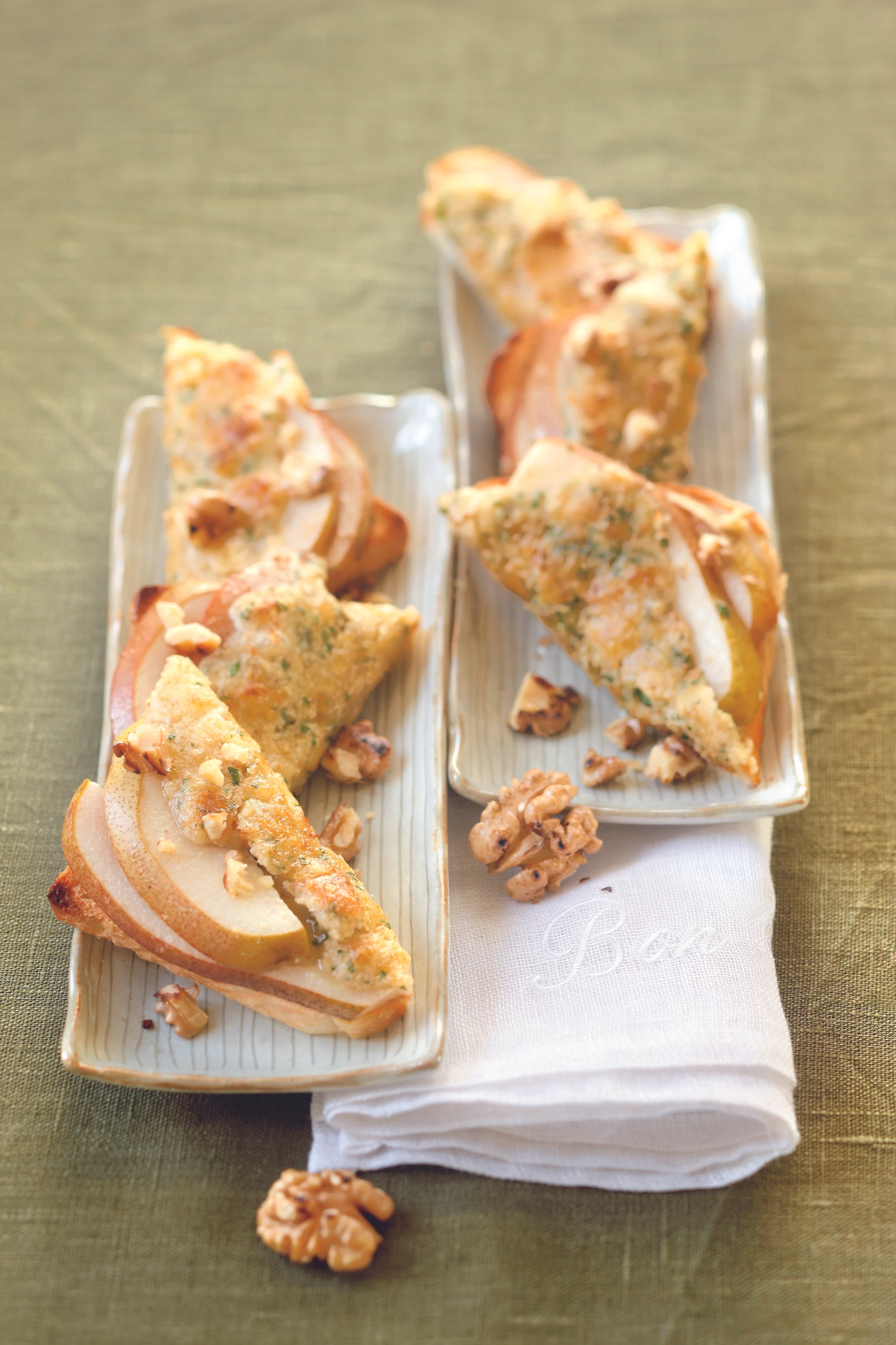 Käse-Toasts mit Birne