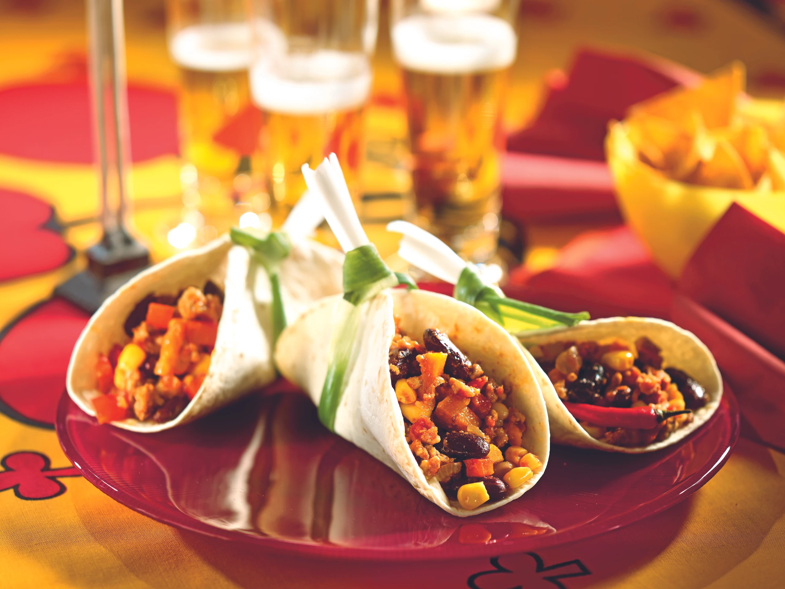 Wraps mit Chili con Carne