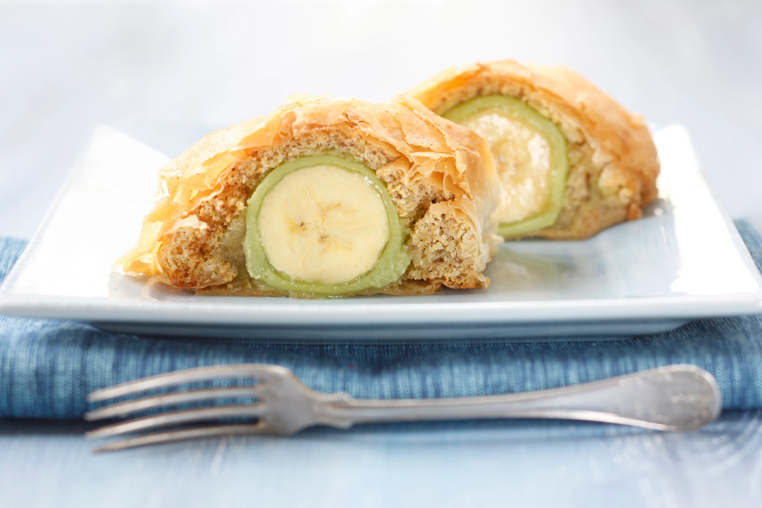 Bananen-Mandelstrudel