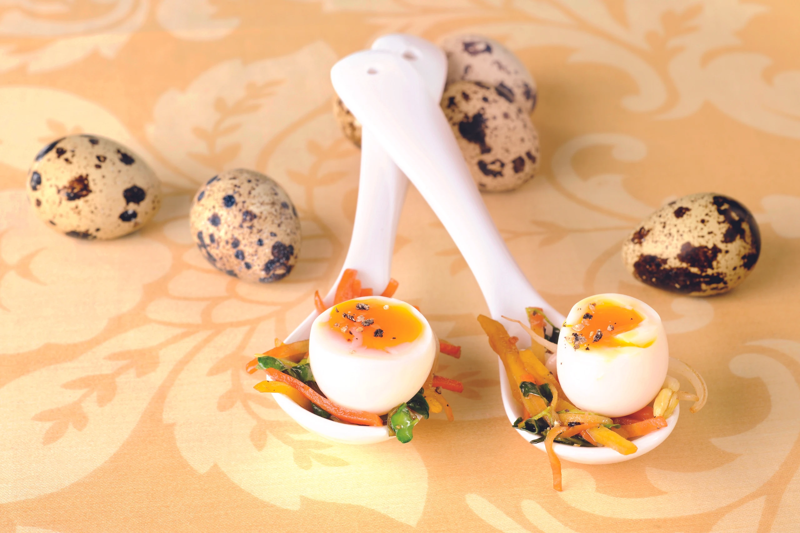 Wachtelei Asia-Snack