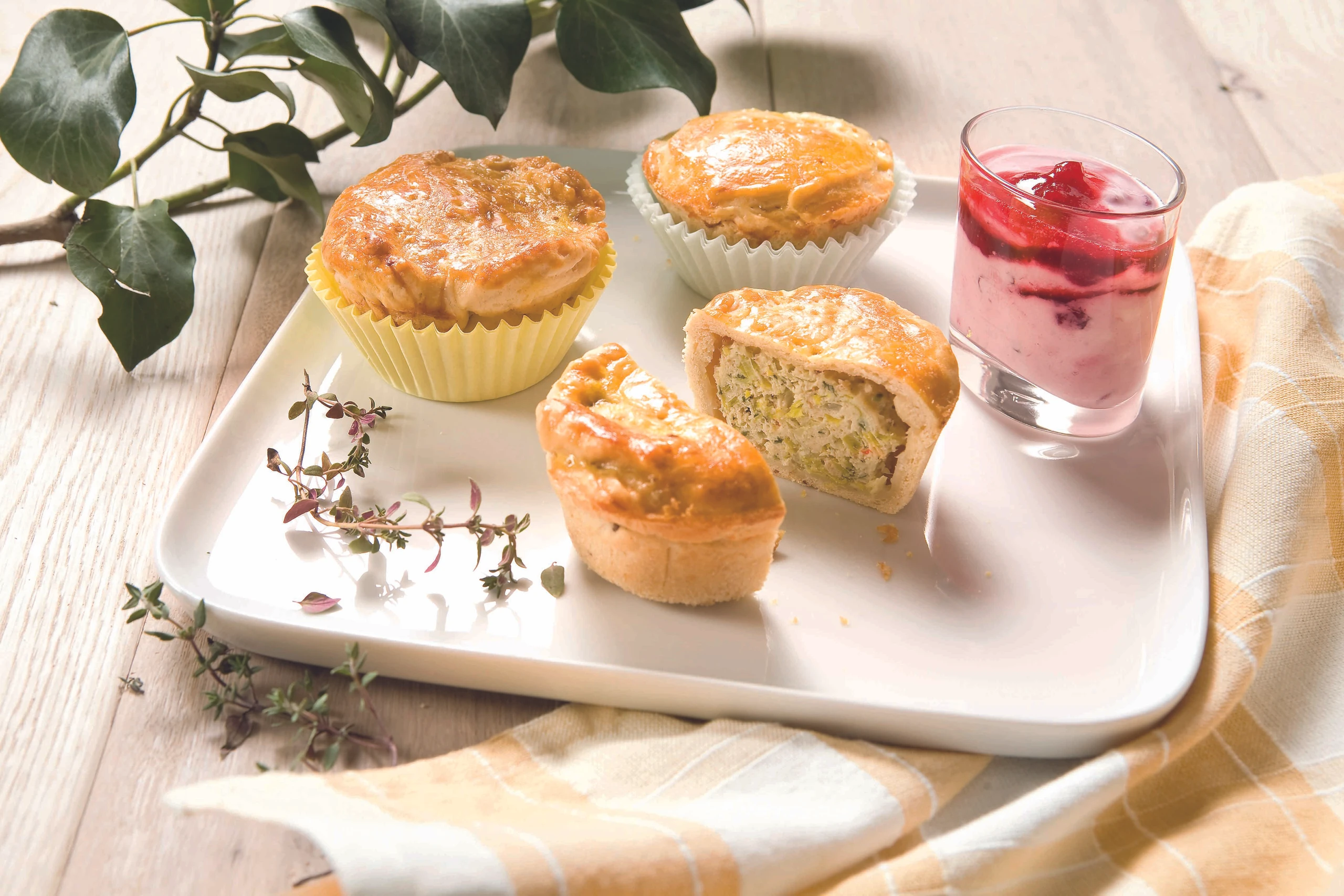 Hühner-Pastete mit Lauch