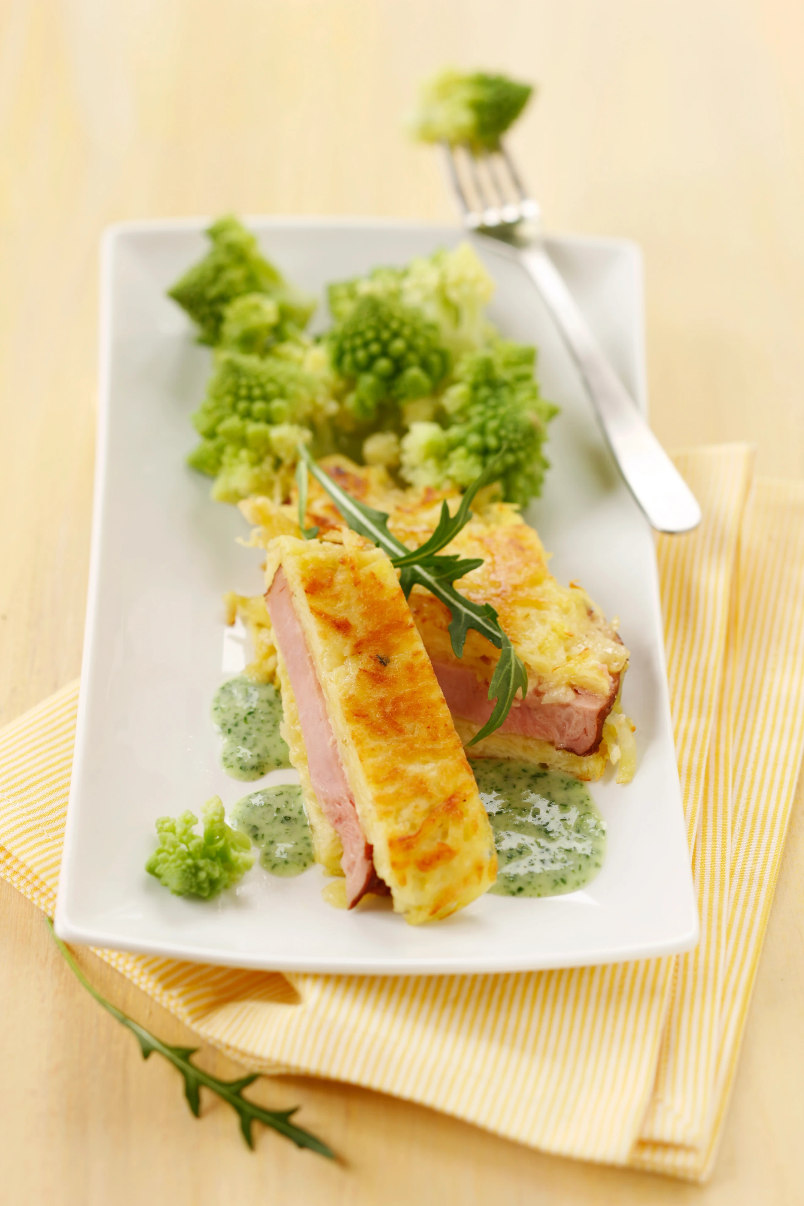 Schinkensteak in der Erdäpfelhülle