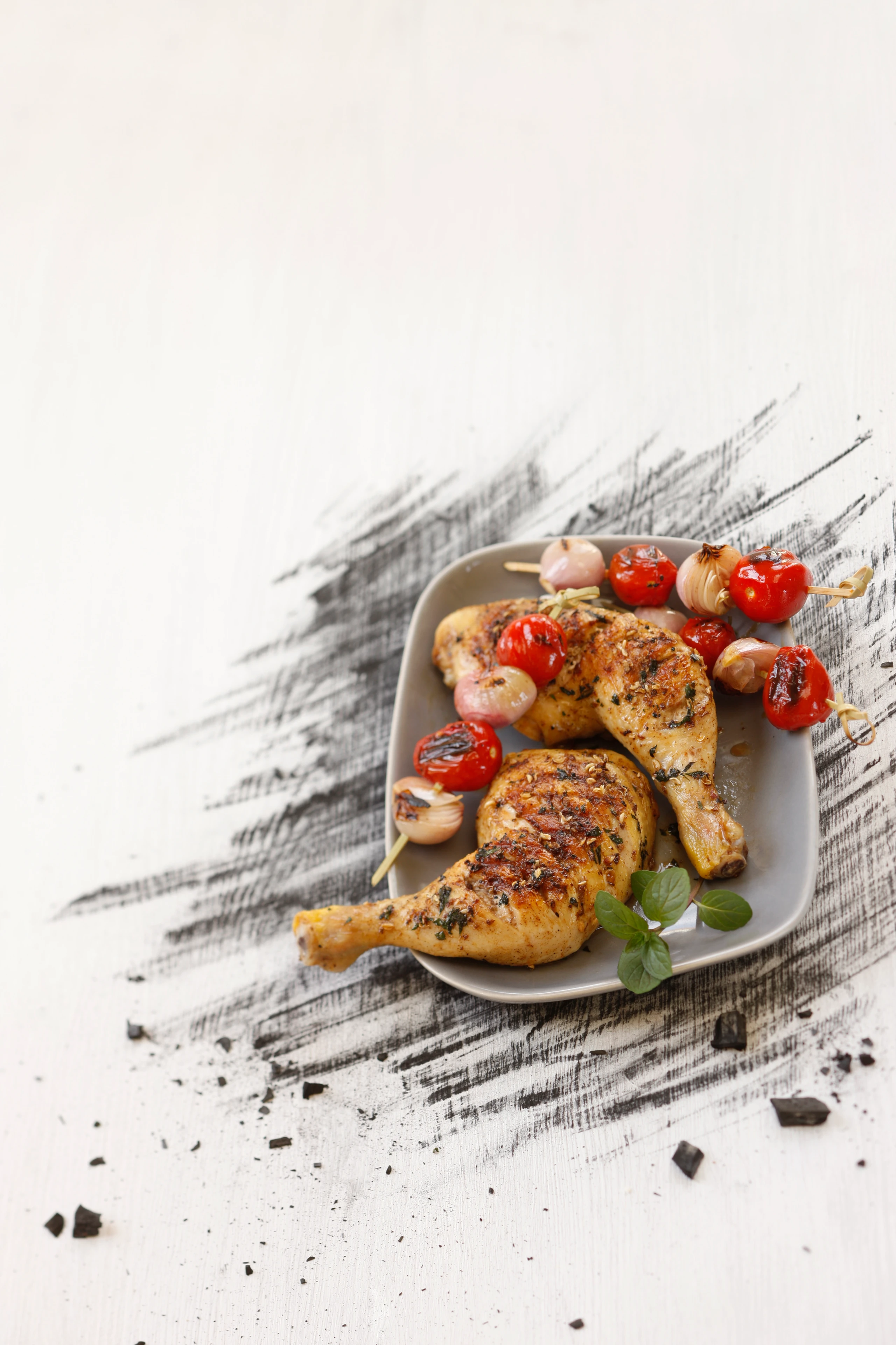 Hühnerkeulen in Zitronen-Pfeffer-Marinade