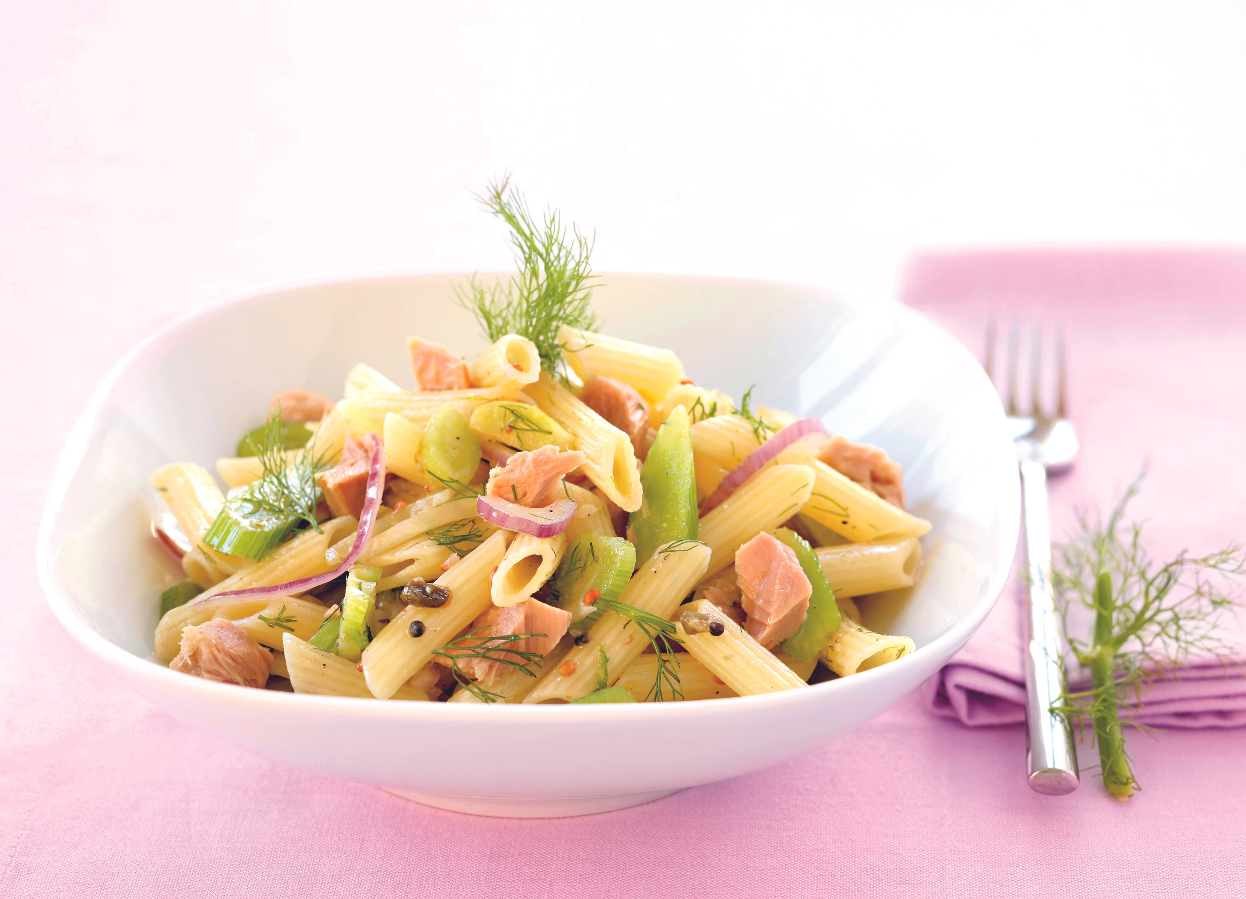 Penne mit Thunfisch, Fenchel und Sardellen