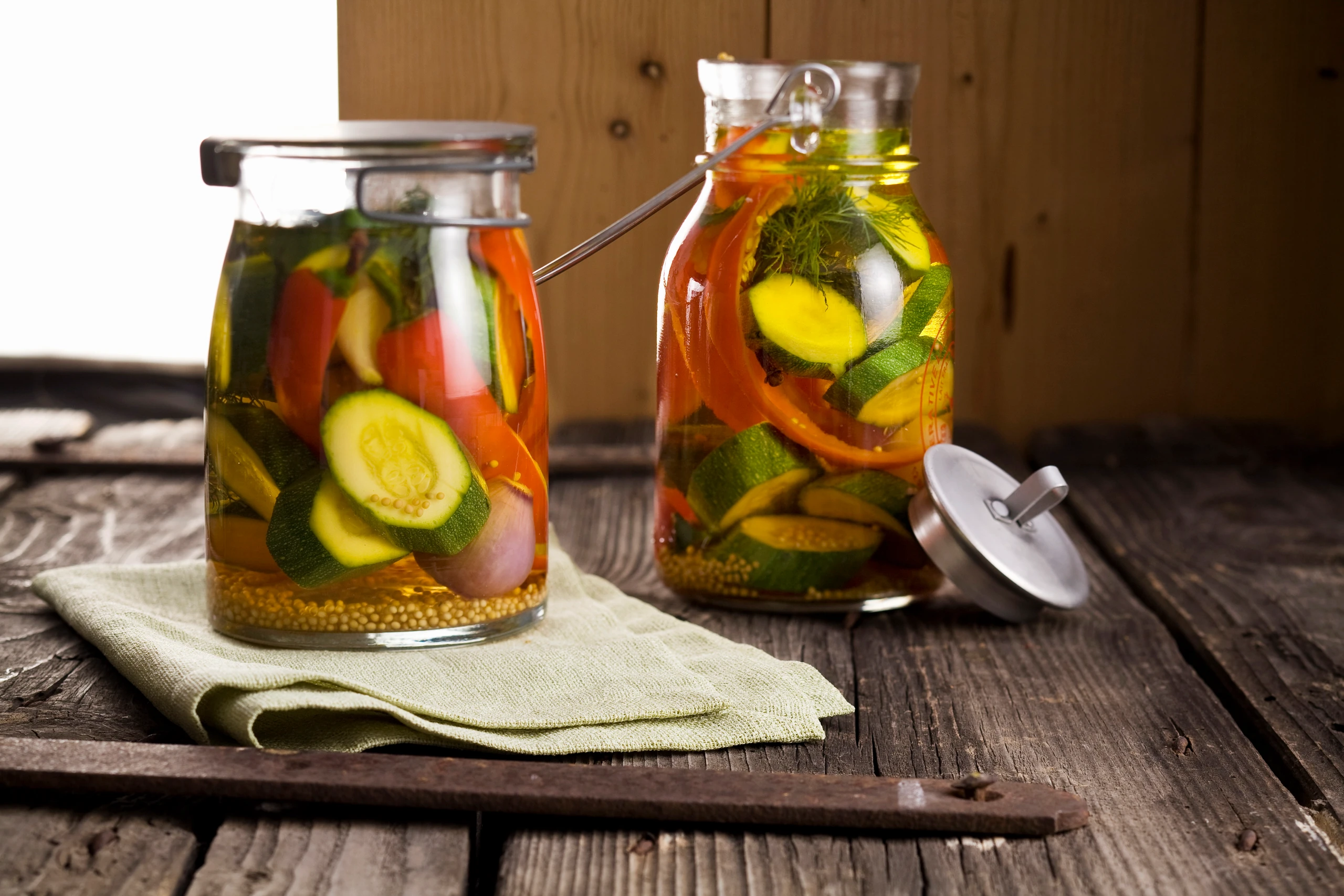 Sommer-Gemüse in Verjus