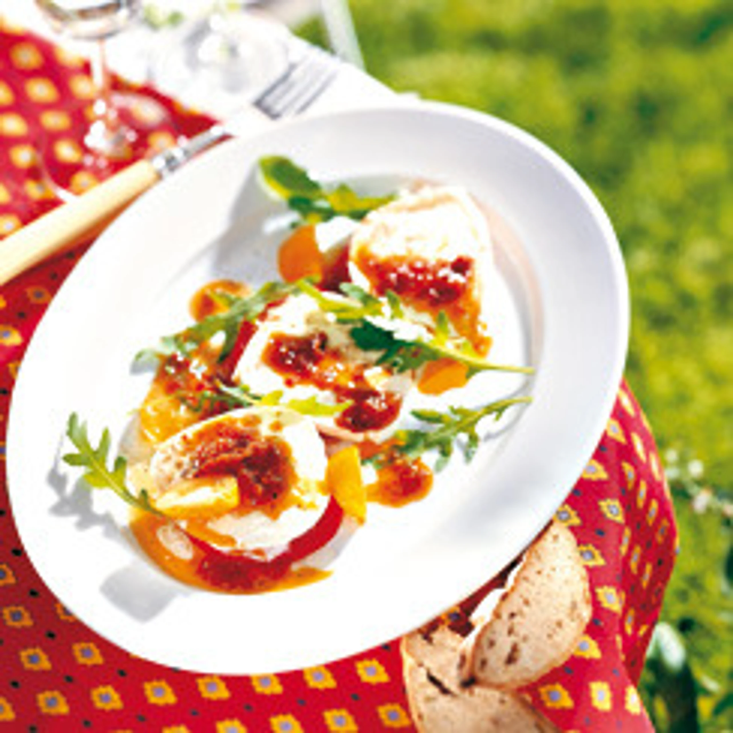 Mozzarella mit Paradeis Pesto