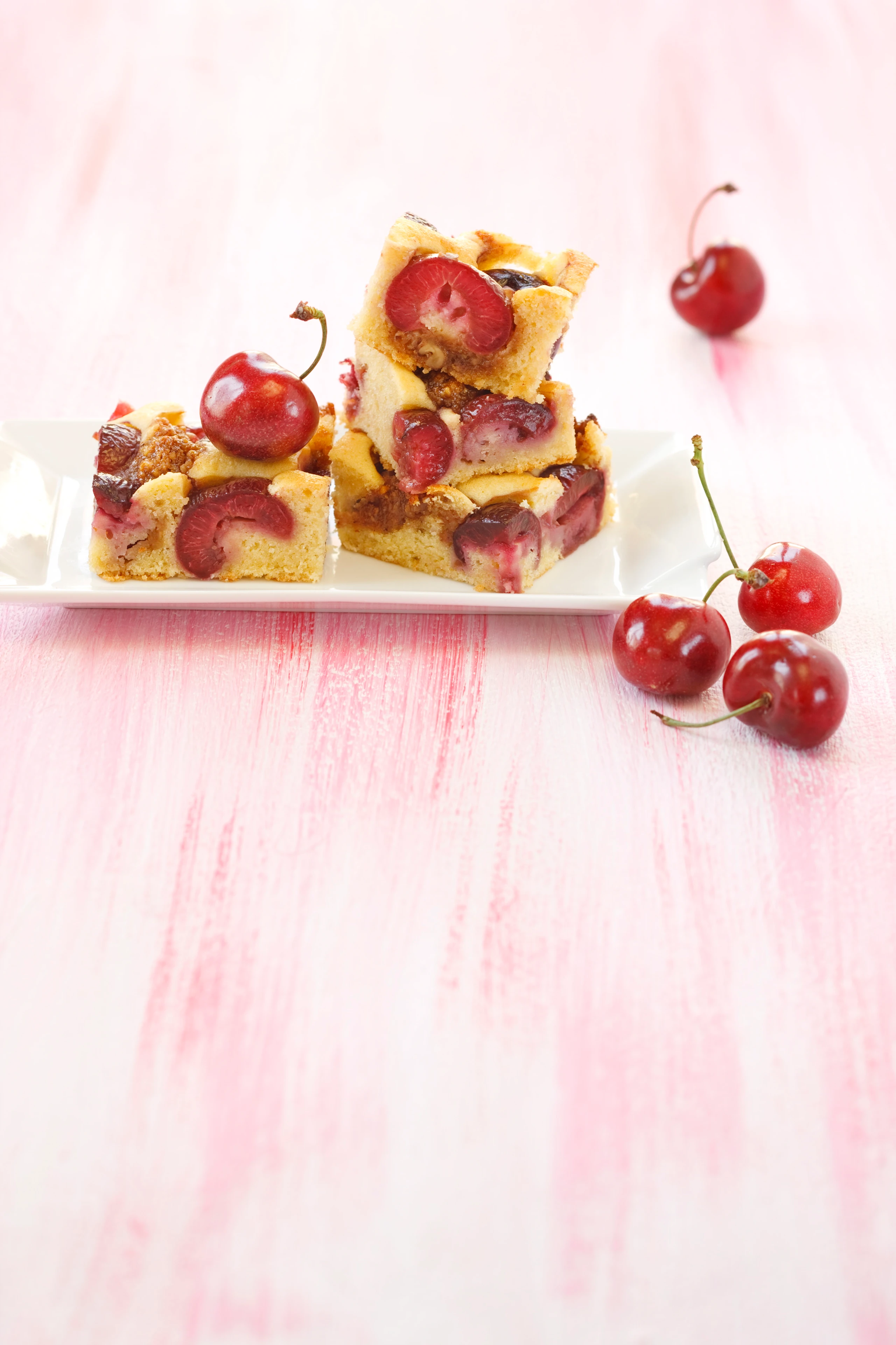 Kirschenkuchen mit Karamell