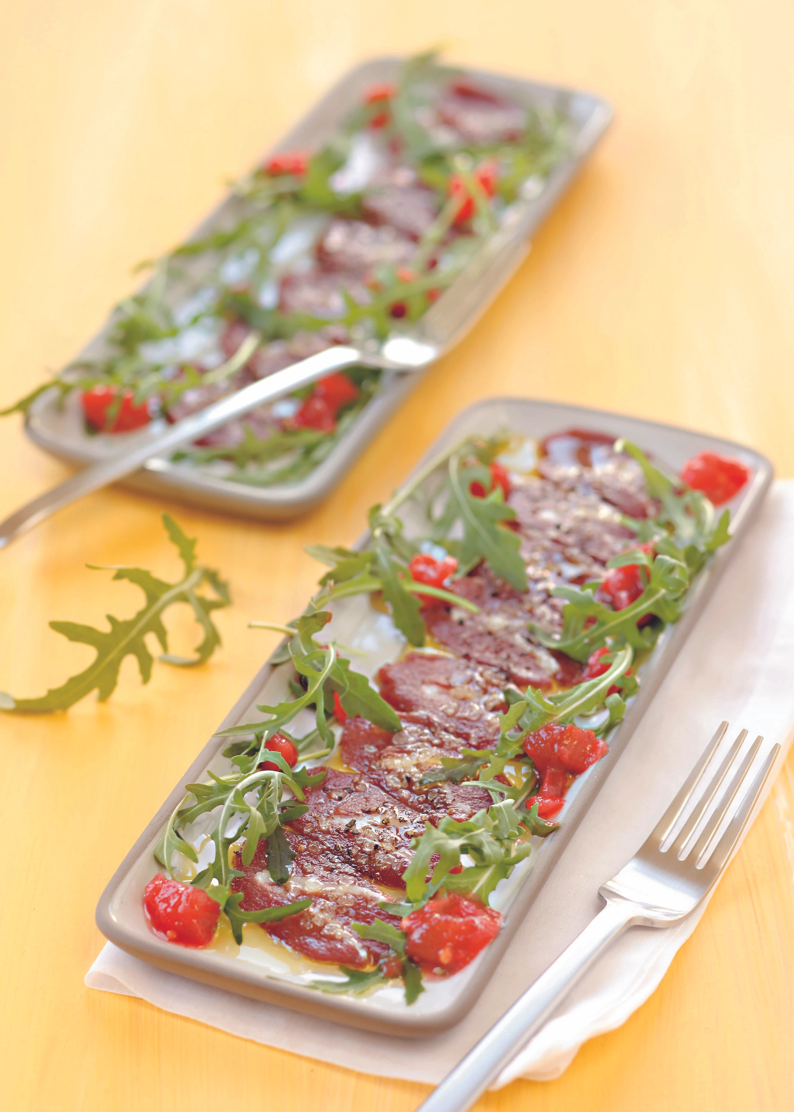 Carpaccio vom Maibock mit Lardo